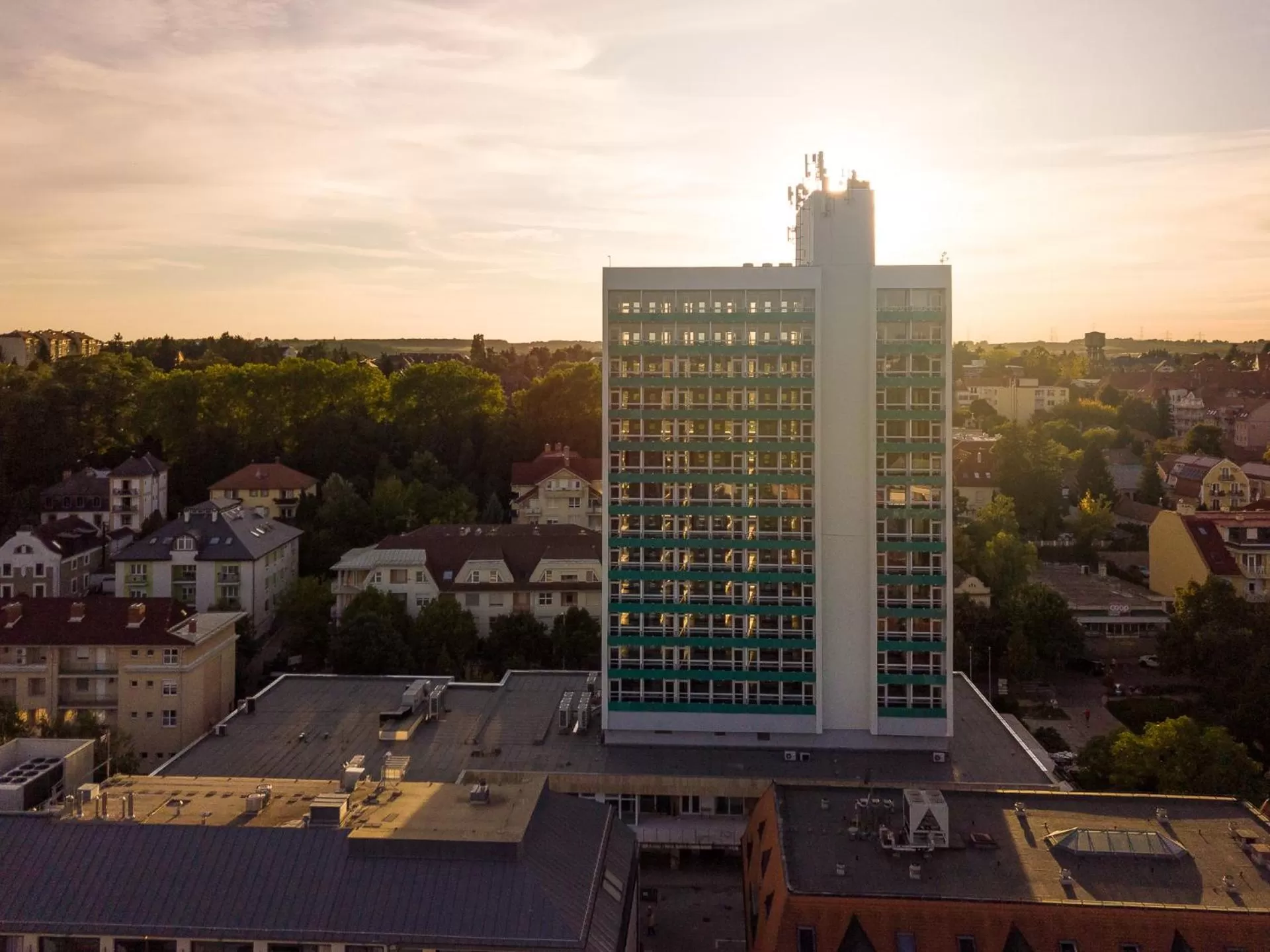 Sunset in Hunguest Hotel Panoráma
