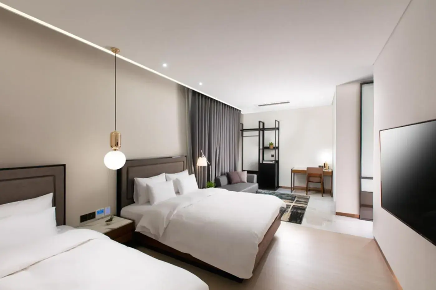 Premier Twin Room with 2 Double Beds in N Bridge Hotel Premier Twin Room with 2 Double Beds in N Bridge Hotel