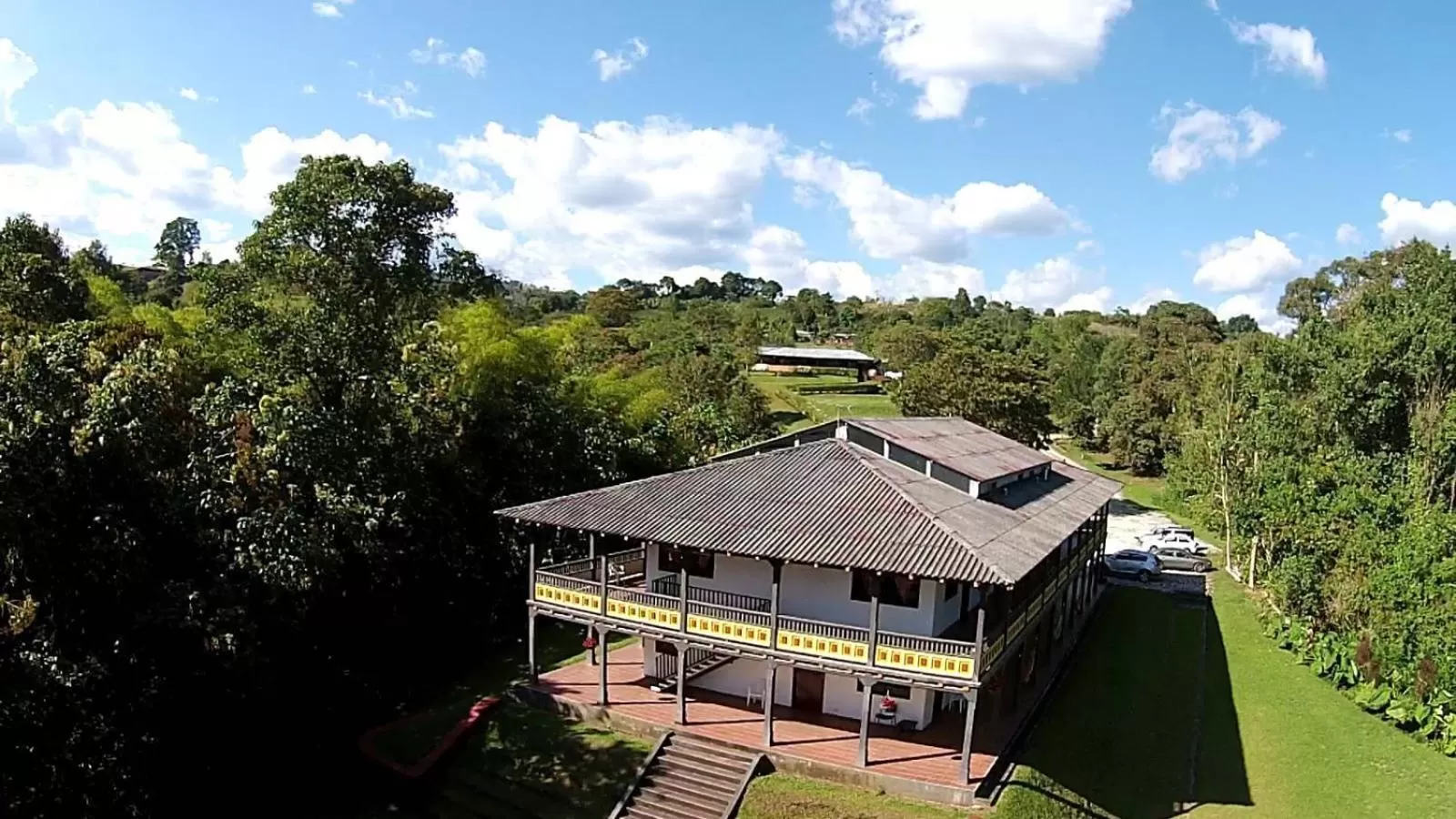 Property building, Bird's-eye View in Hotel Huaka-yo