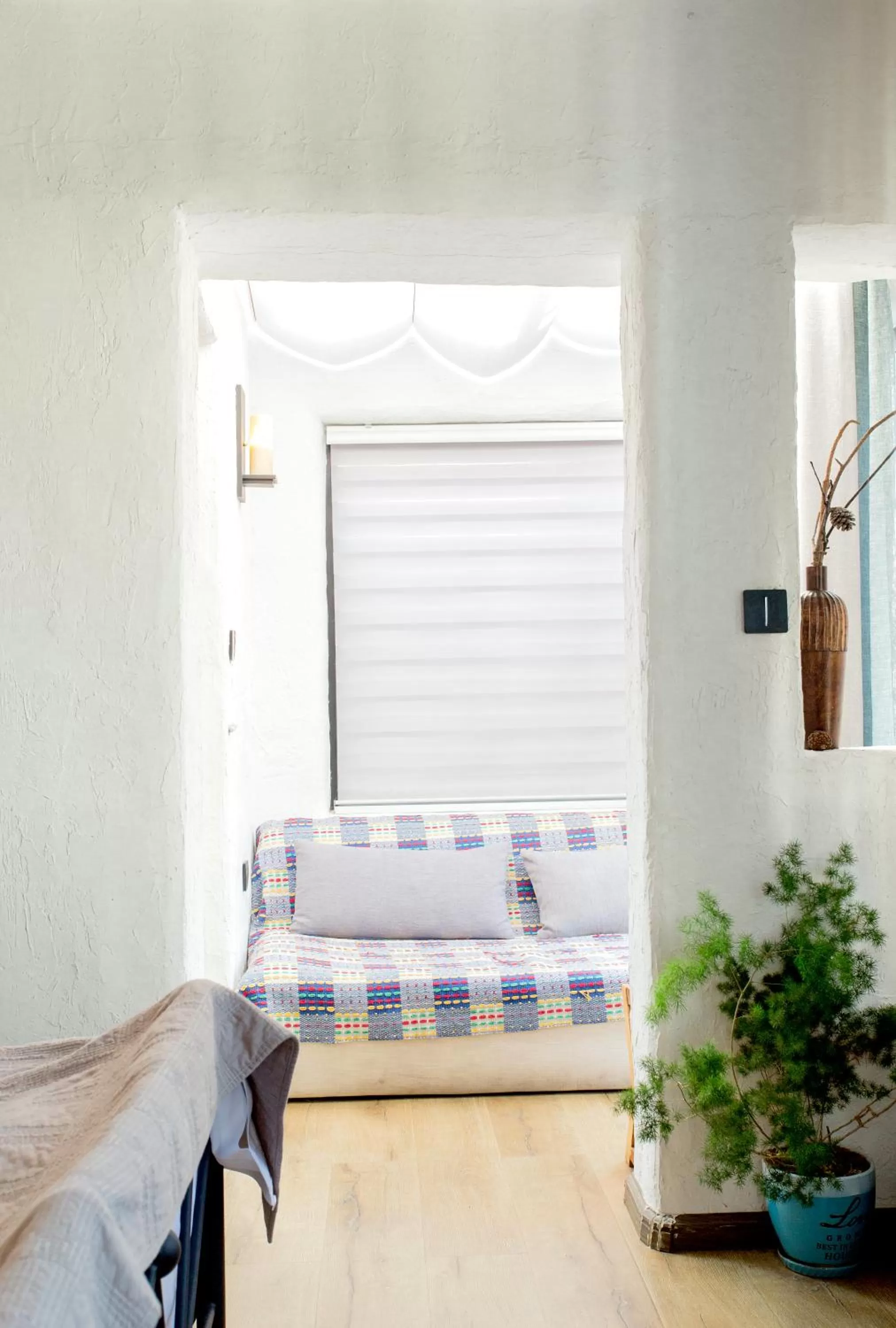 Balcony/Terrace, Bed in Hidden Hotel