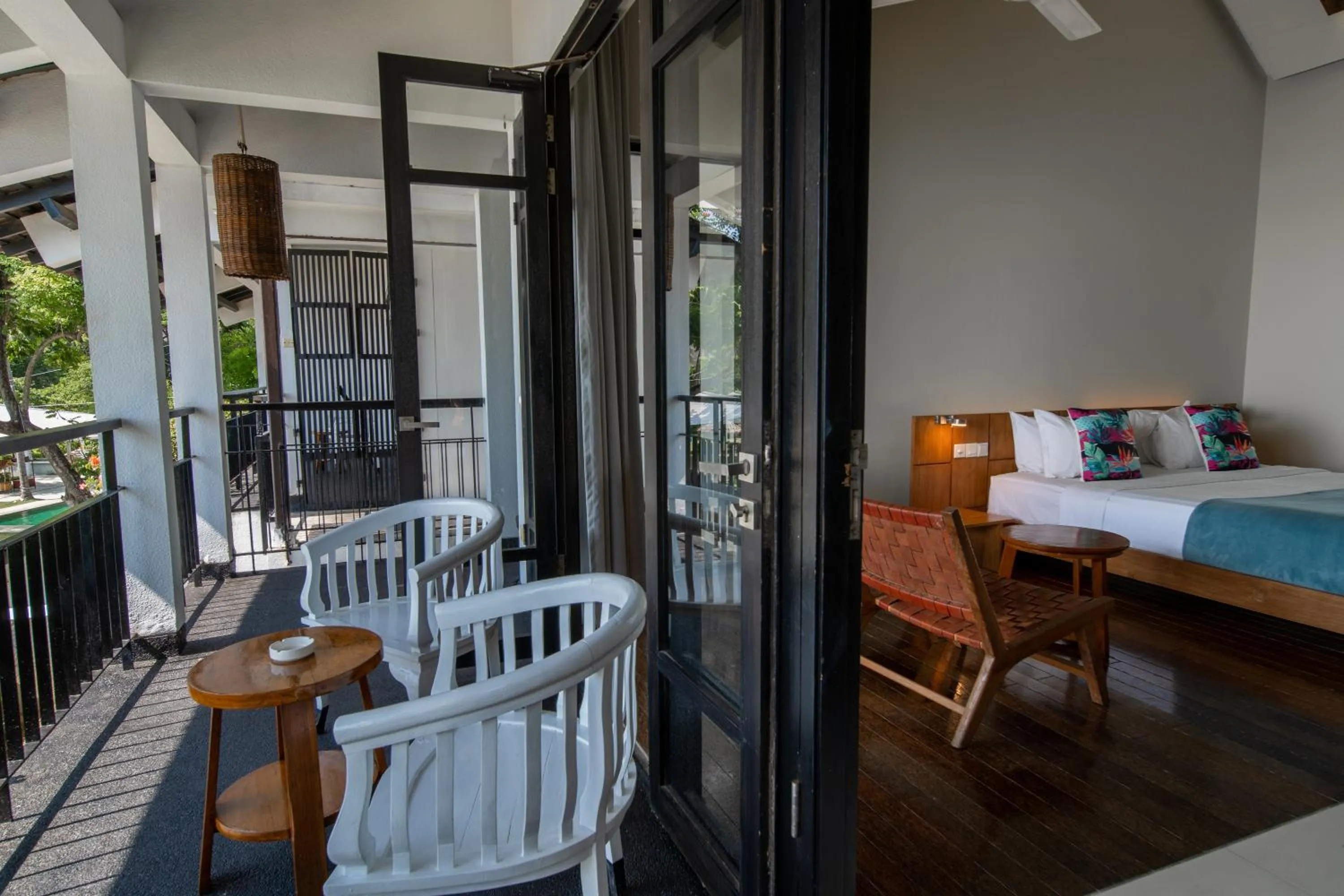 Balcony/Terrace, Bed in Turi Beach Resort