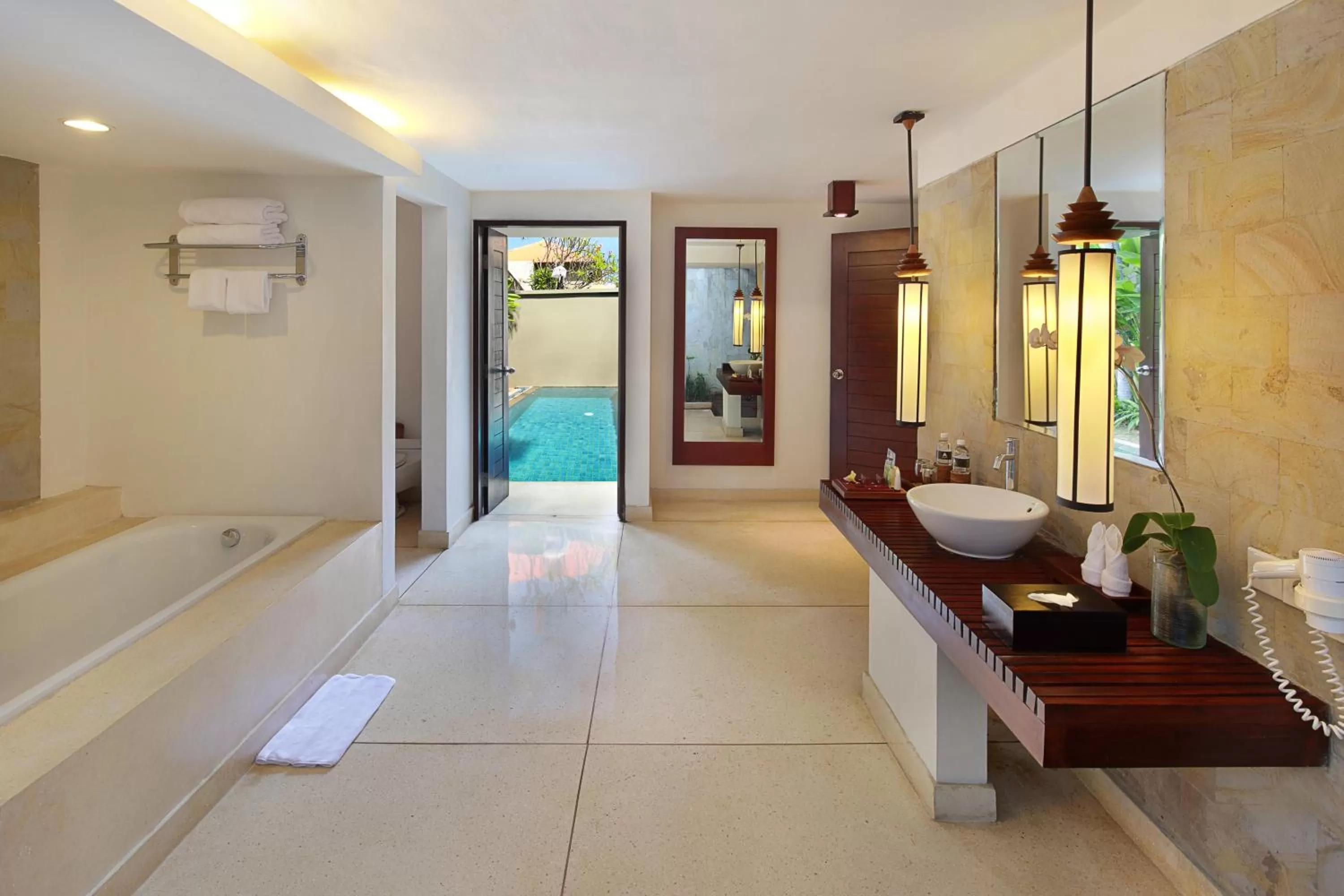 Pool view in Bali Niksoma Boutique Beach Resort