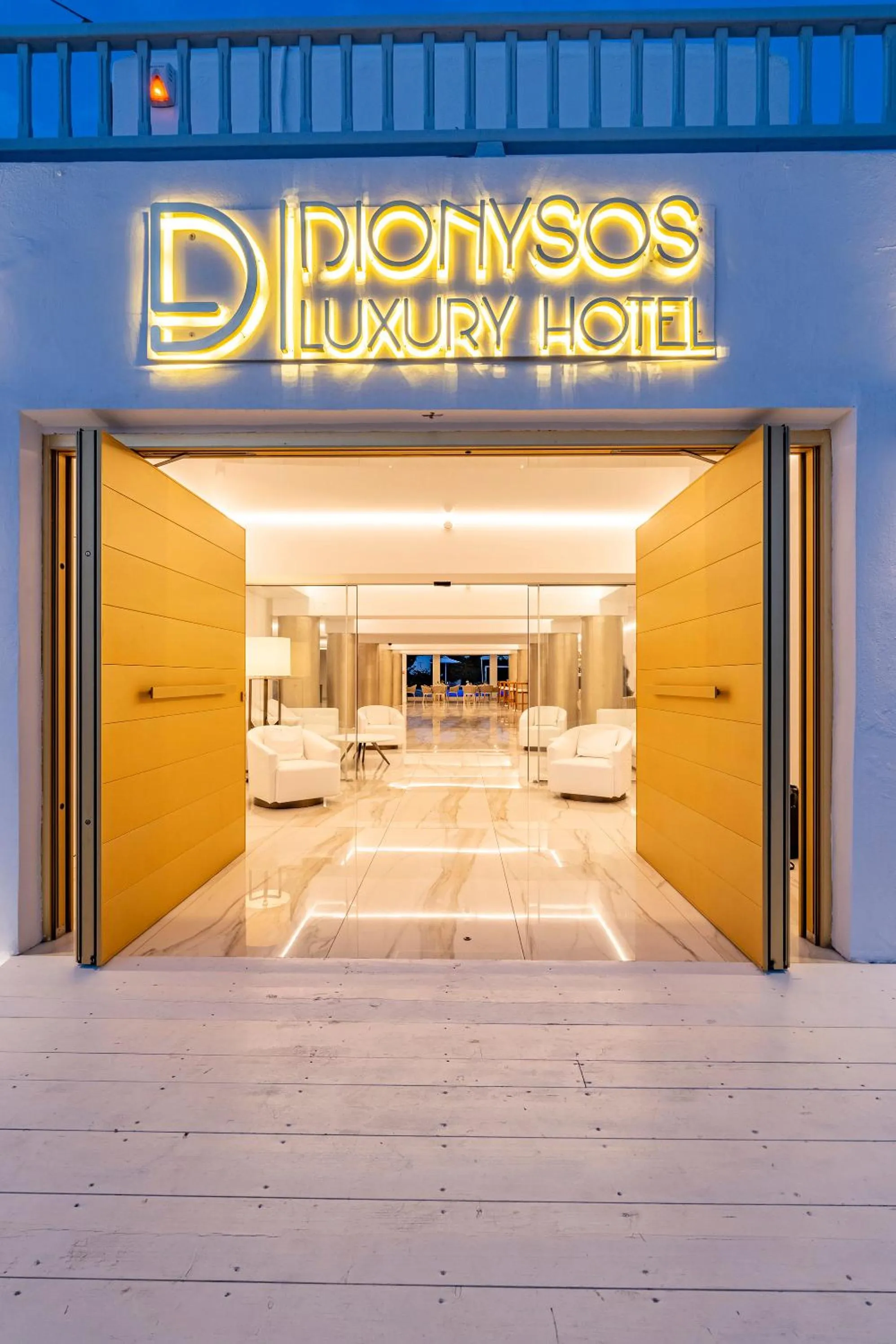 Facade/entrance in Dionysos Luxury Hotel Mykonos
