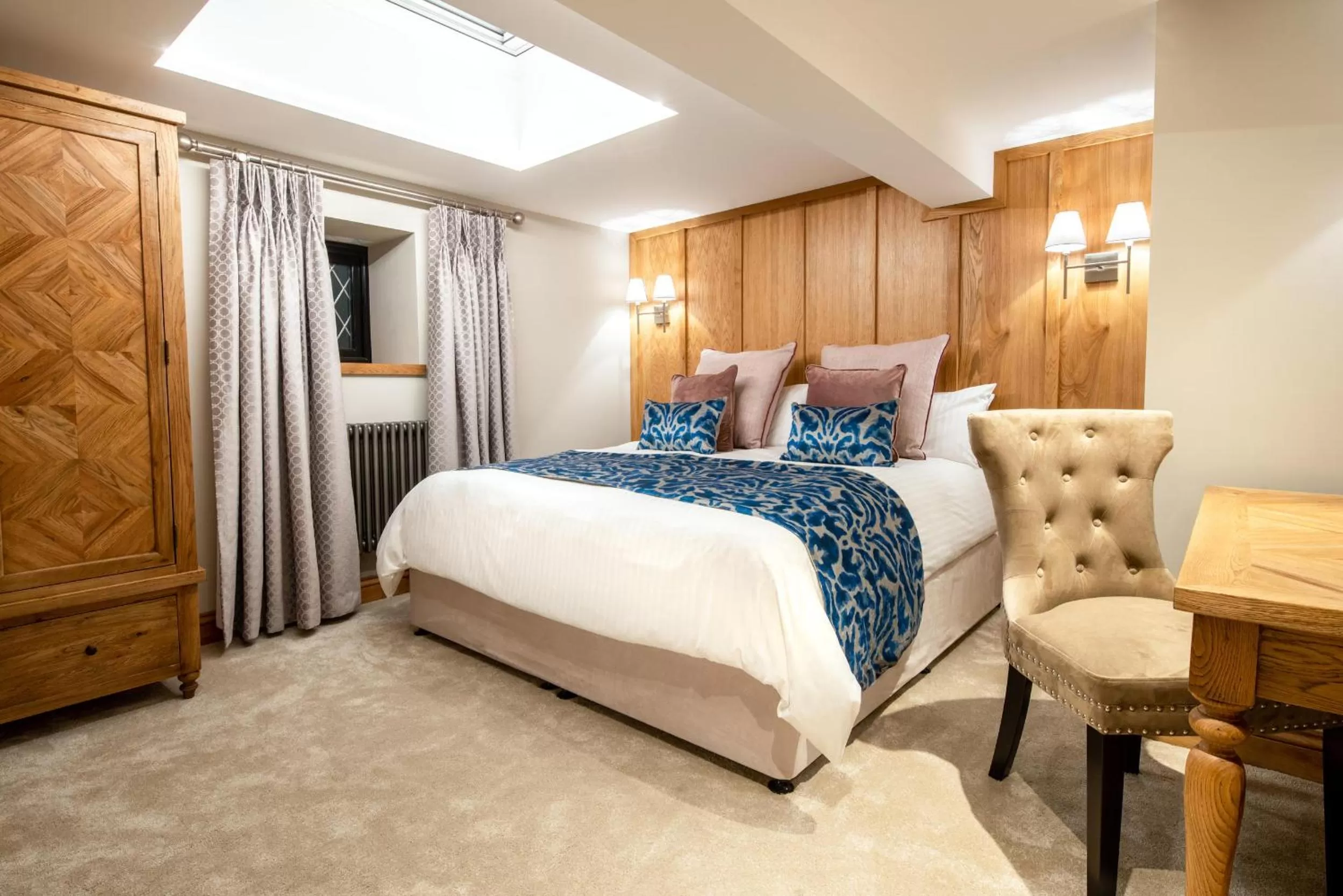 Bed in Boringdon Hall Hotel and Spa