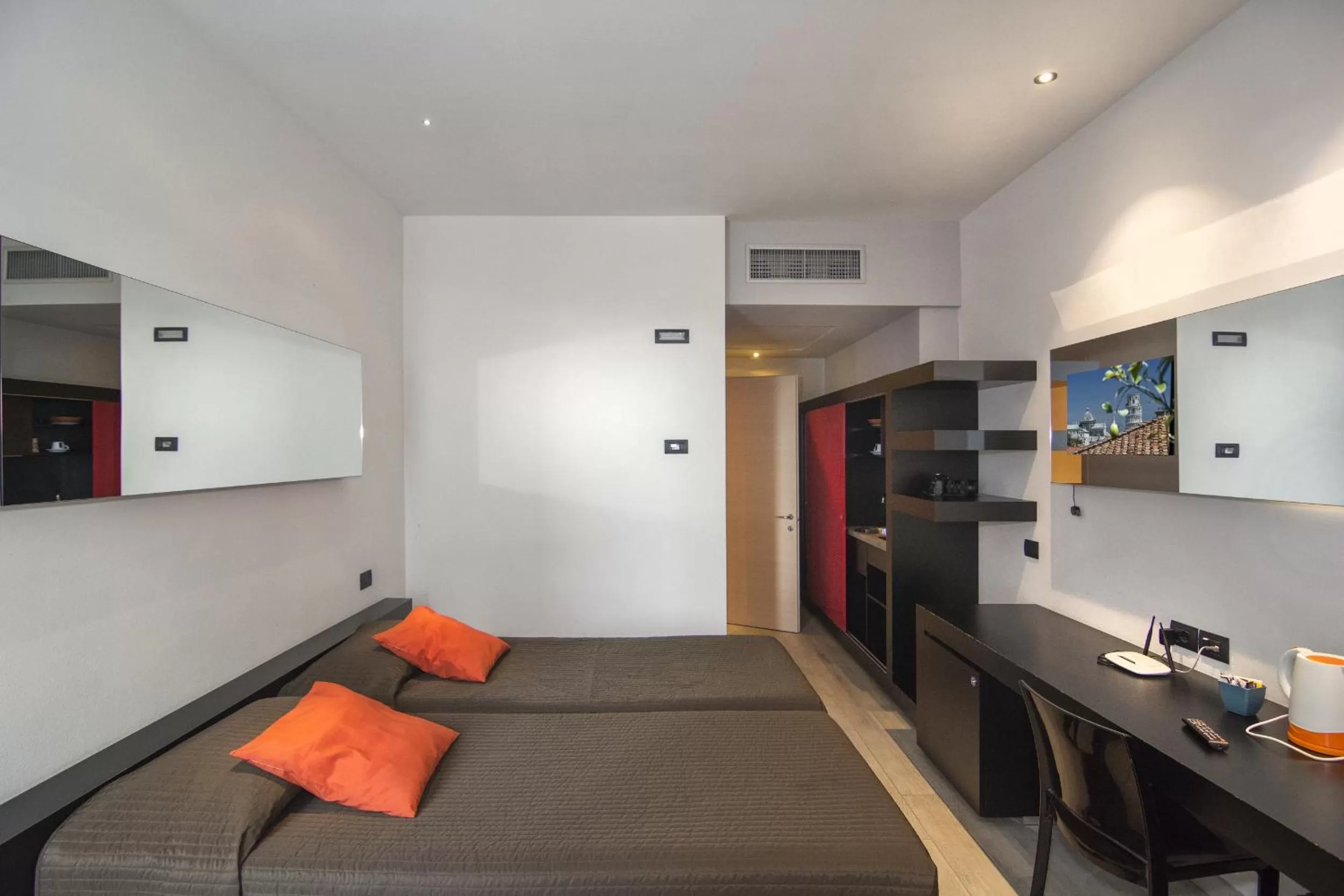 Bed in Blue Shades Hotel