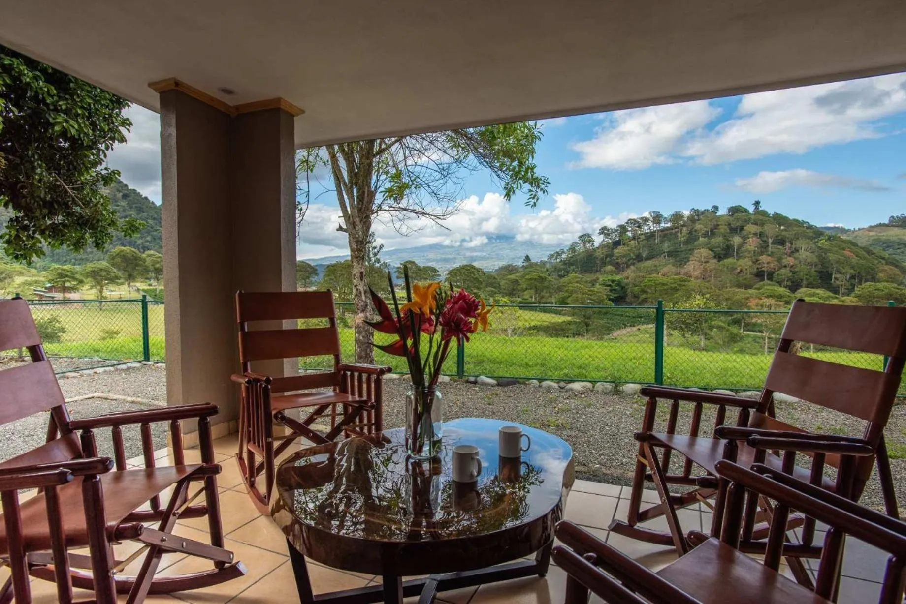 Balcony/Terrace in Coffee Pickers Village By Hacienda Orosi