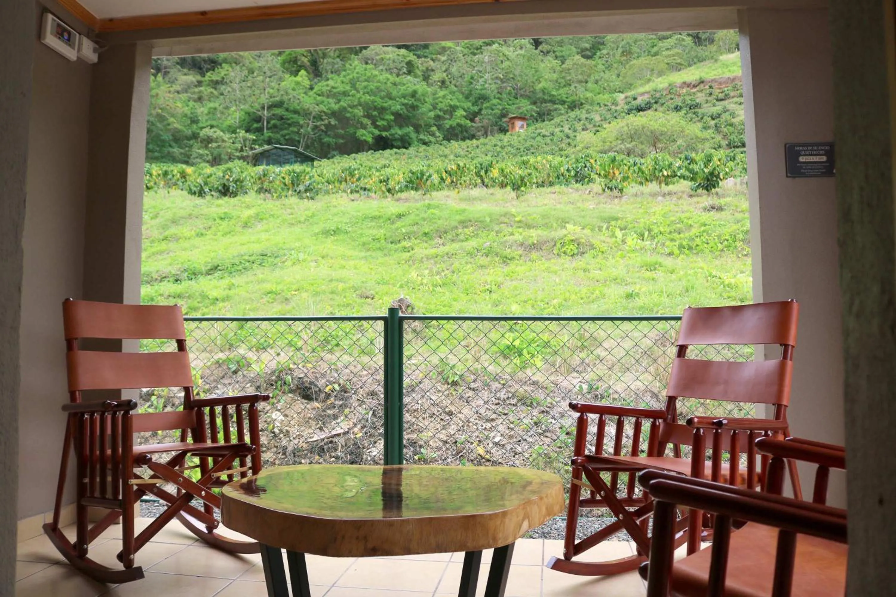 Balcony/Terrace in Coffee Pickers Village By Hacienda Orosi