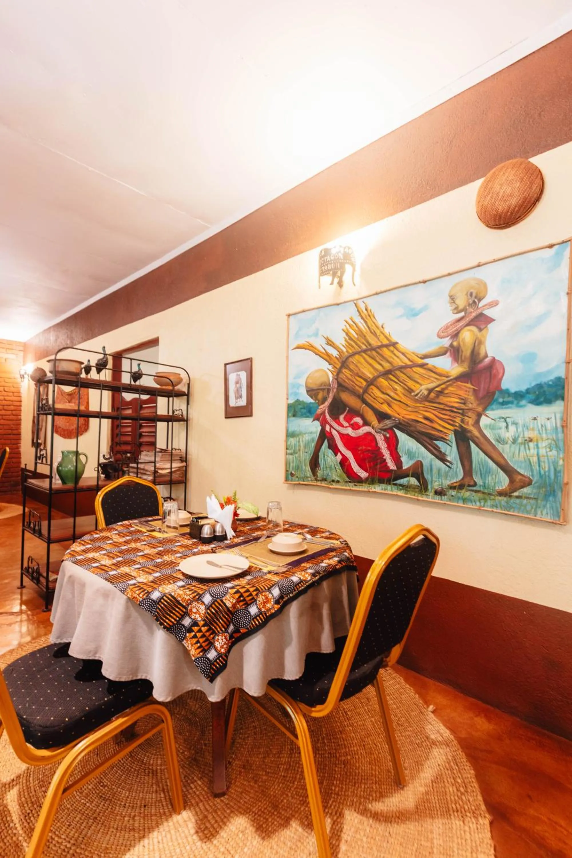 Dining area in Octagon Lodge