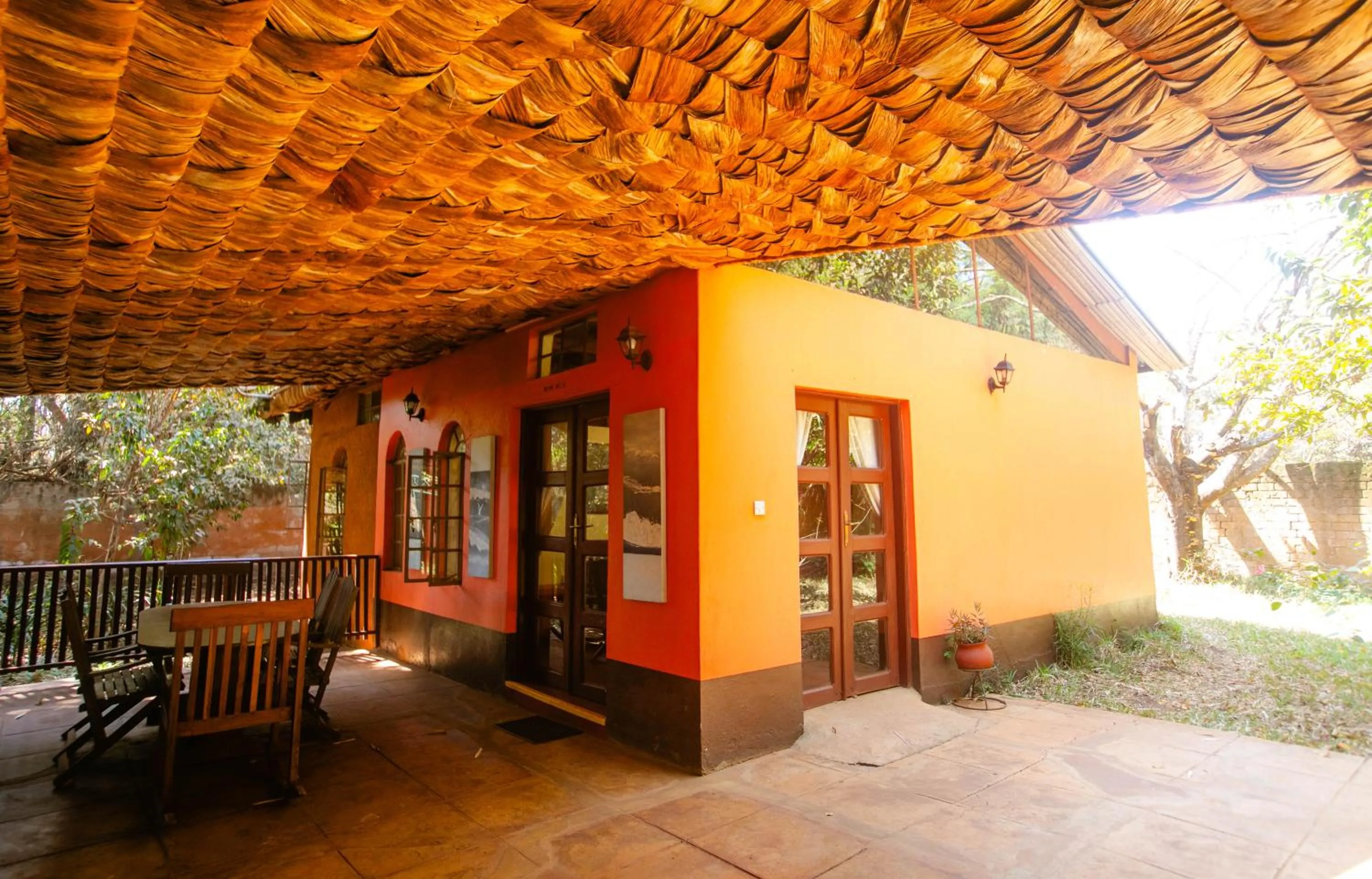 Patio in Octagon Lodge