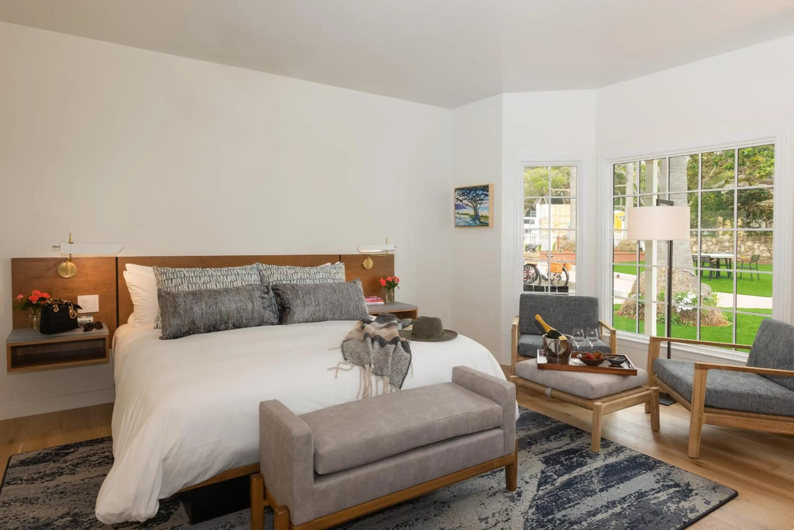 Bed in Carmel Beach Hotel