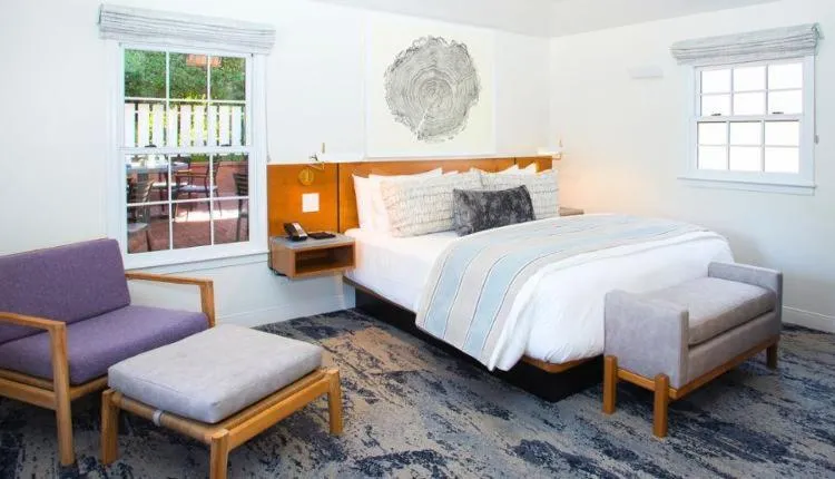 Bed in Carmel Beach Hotel