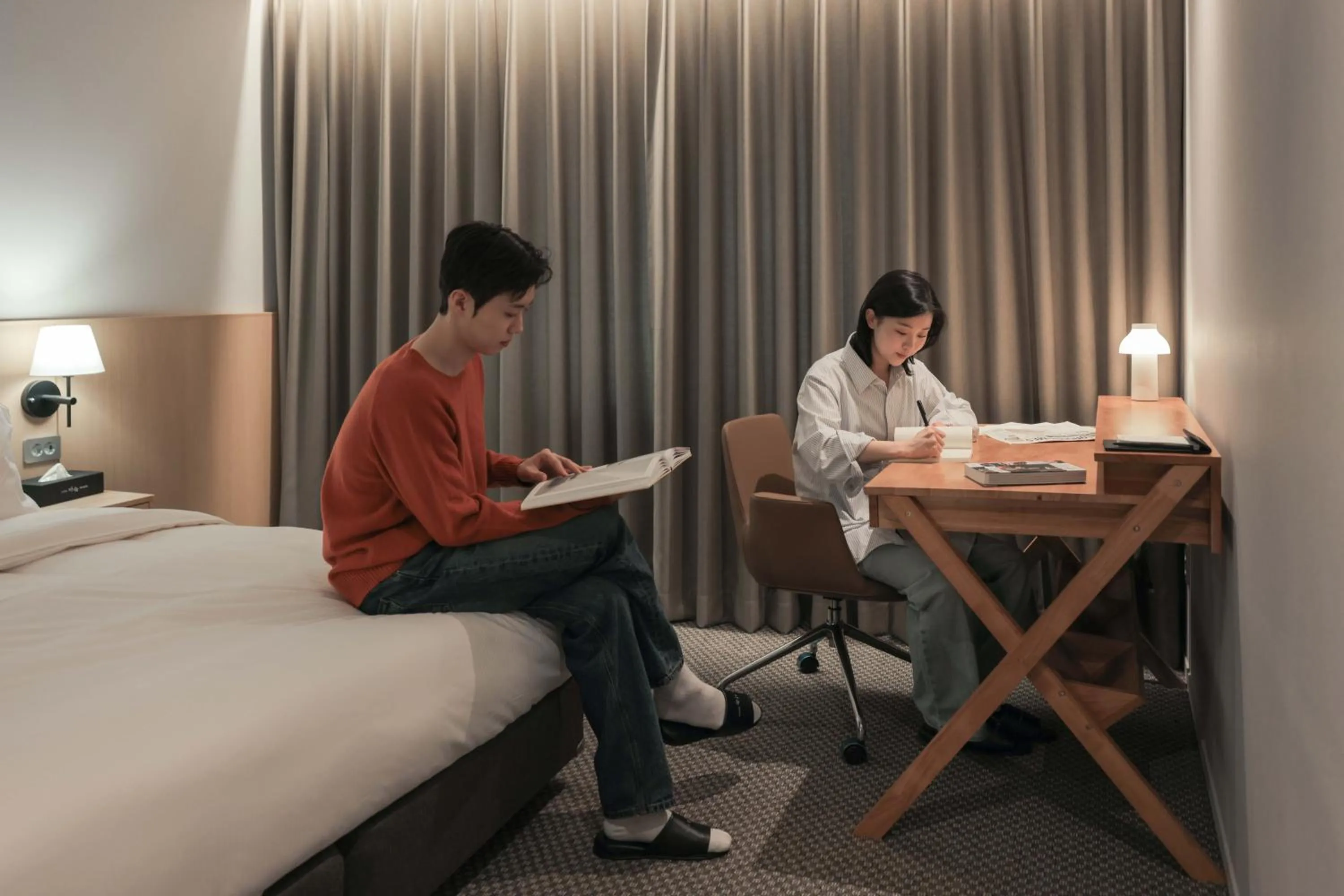 Bed in Aank Hotel Incheon Guwol