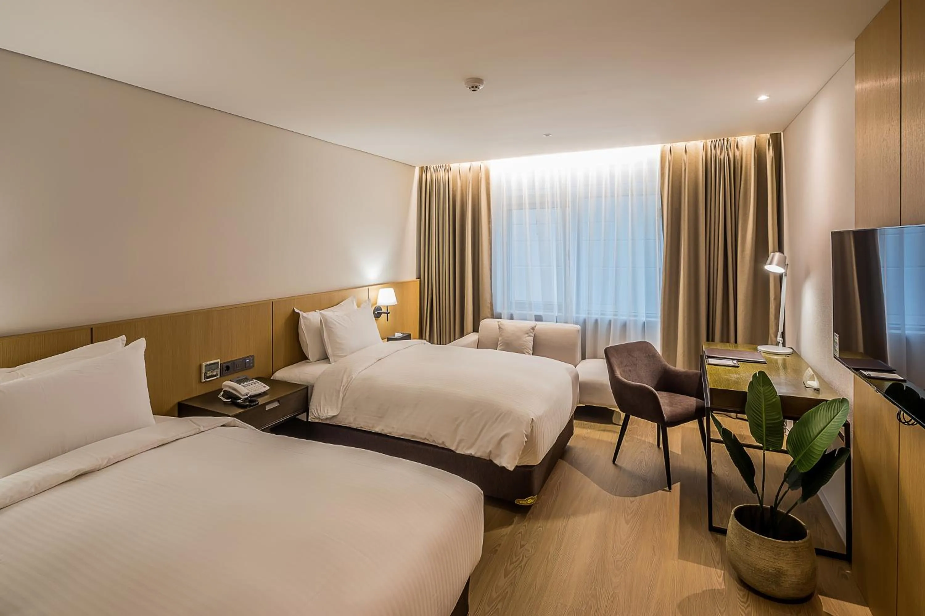 Bed in Aank Hotel Incheon Guwol