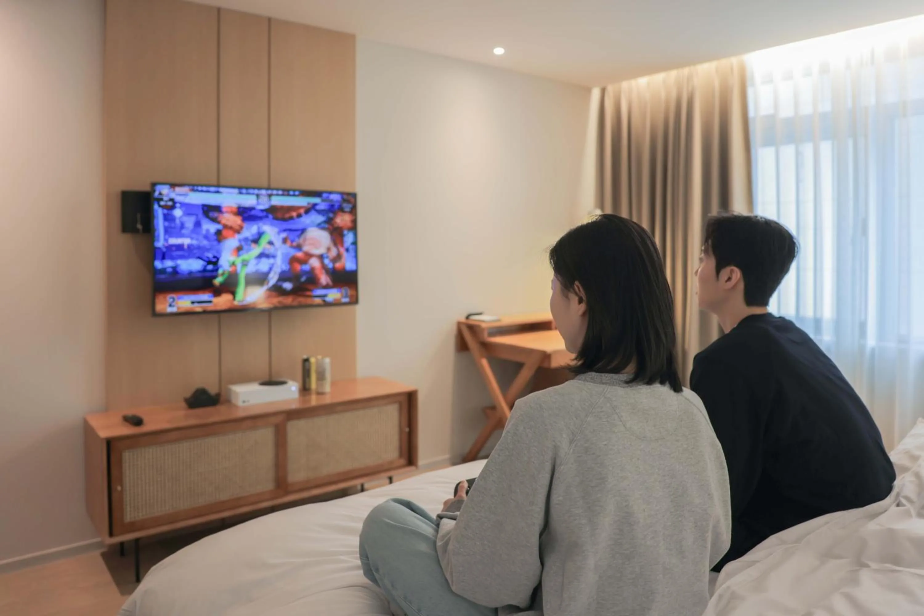 Bed in Aank Hotel Incheon Guwol