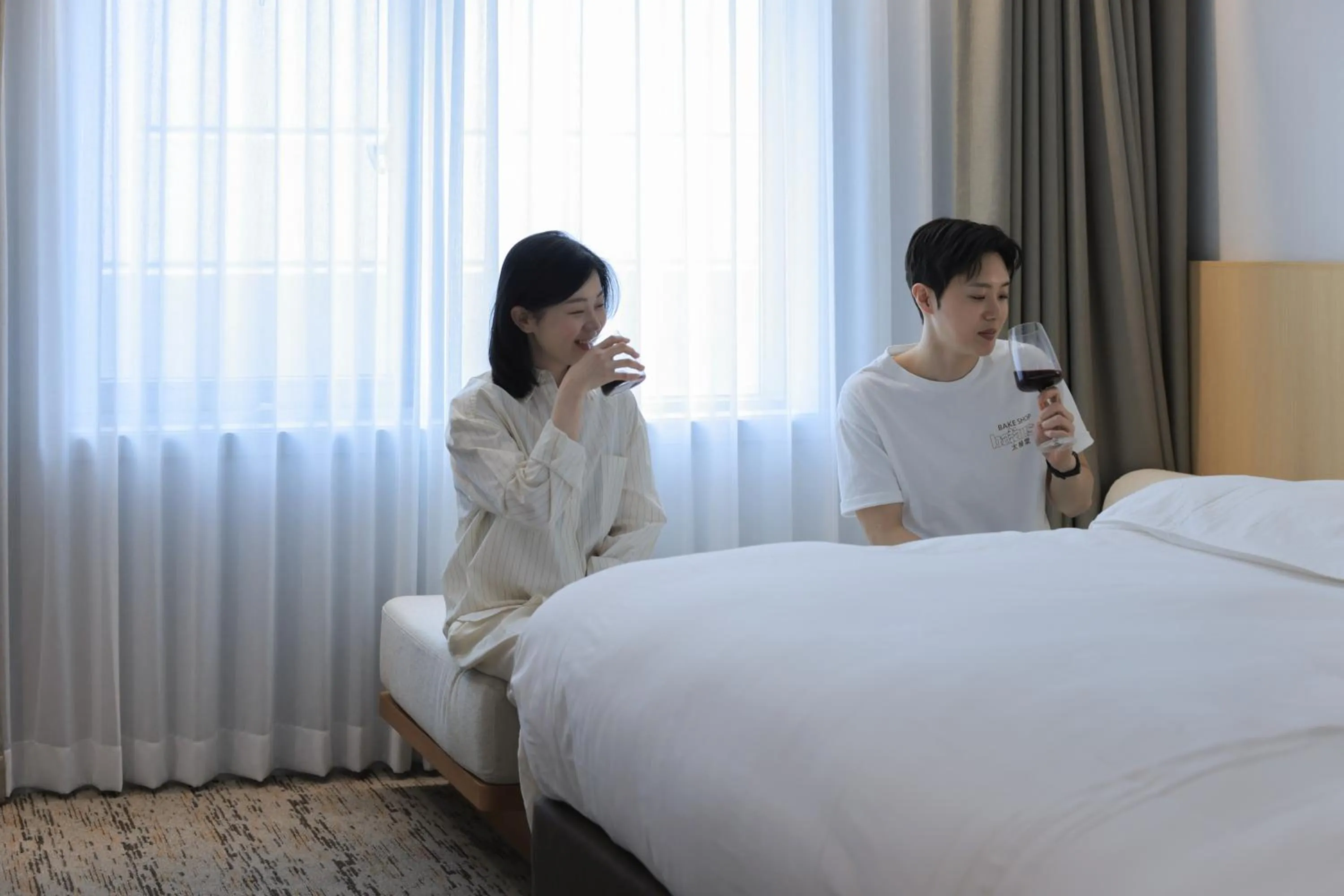 Bed in Aank Hotel Incheon Guwol