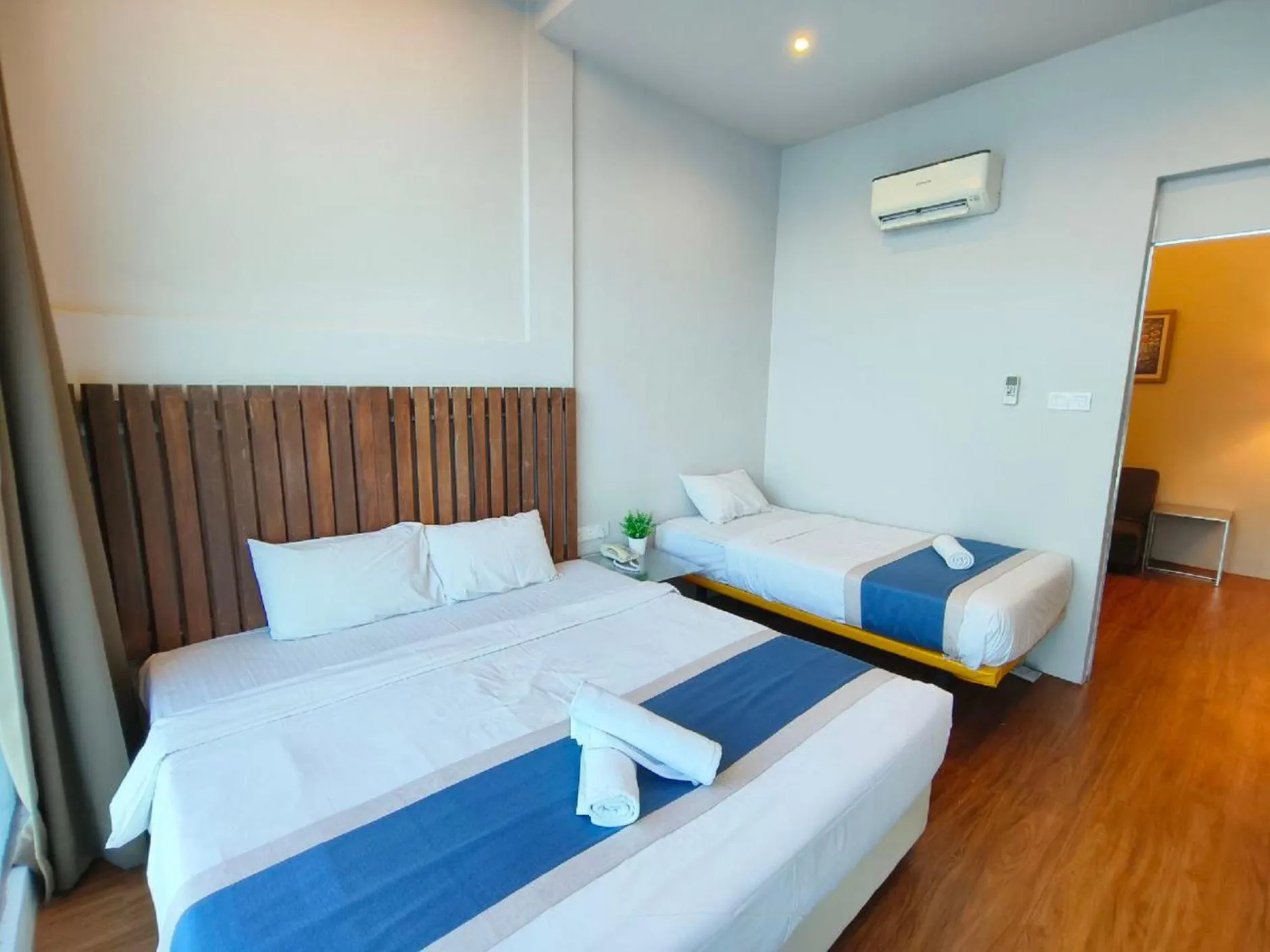 Bedroom, Bed in The Riverbank Hotel By MRVJ Business