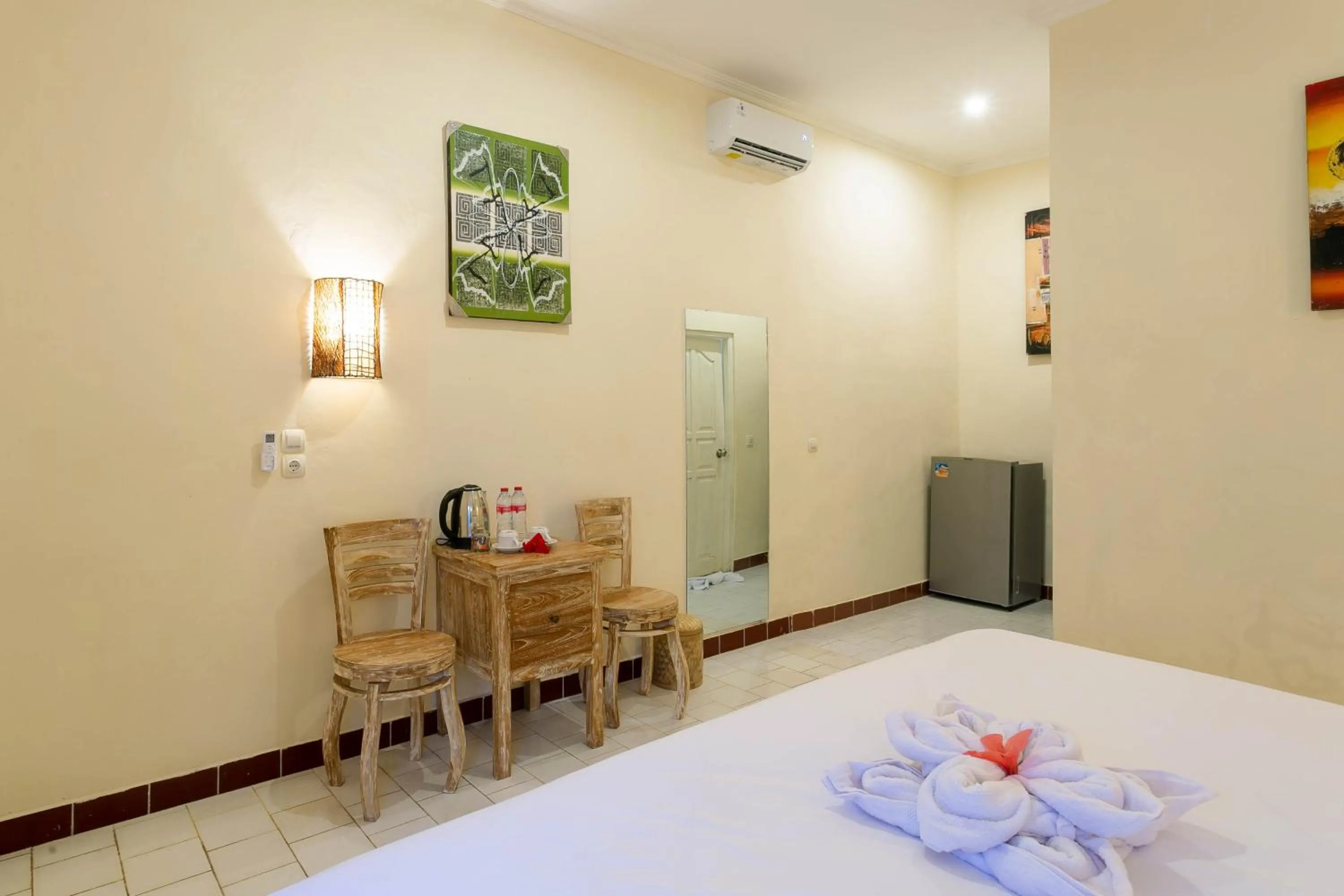 Bed in Utama Villas Beach Front Candidasa
