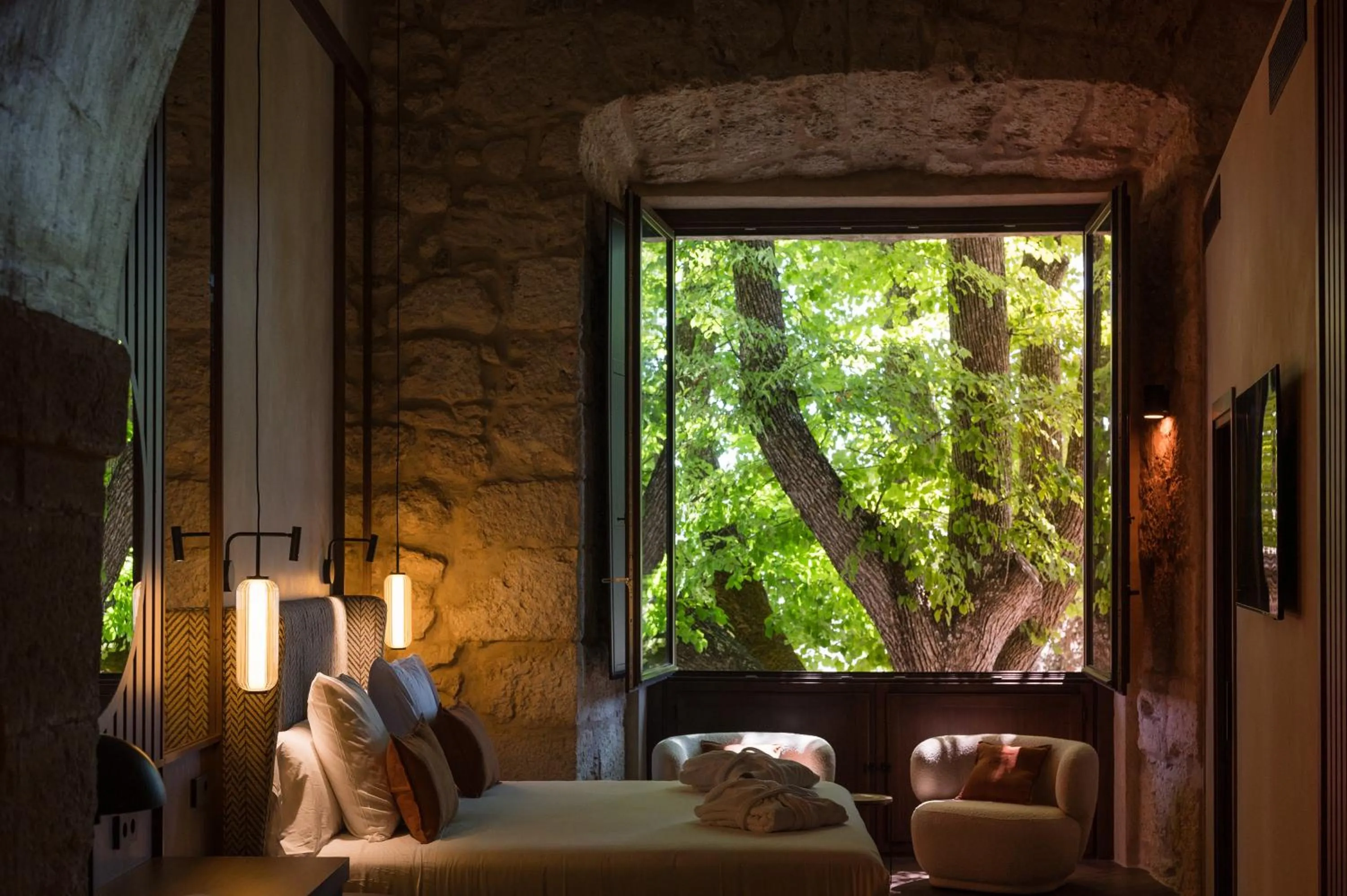 View (from property/room), Bed in Castilla Termal Brihuega