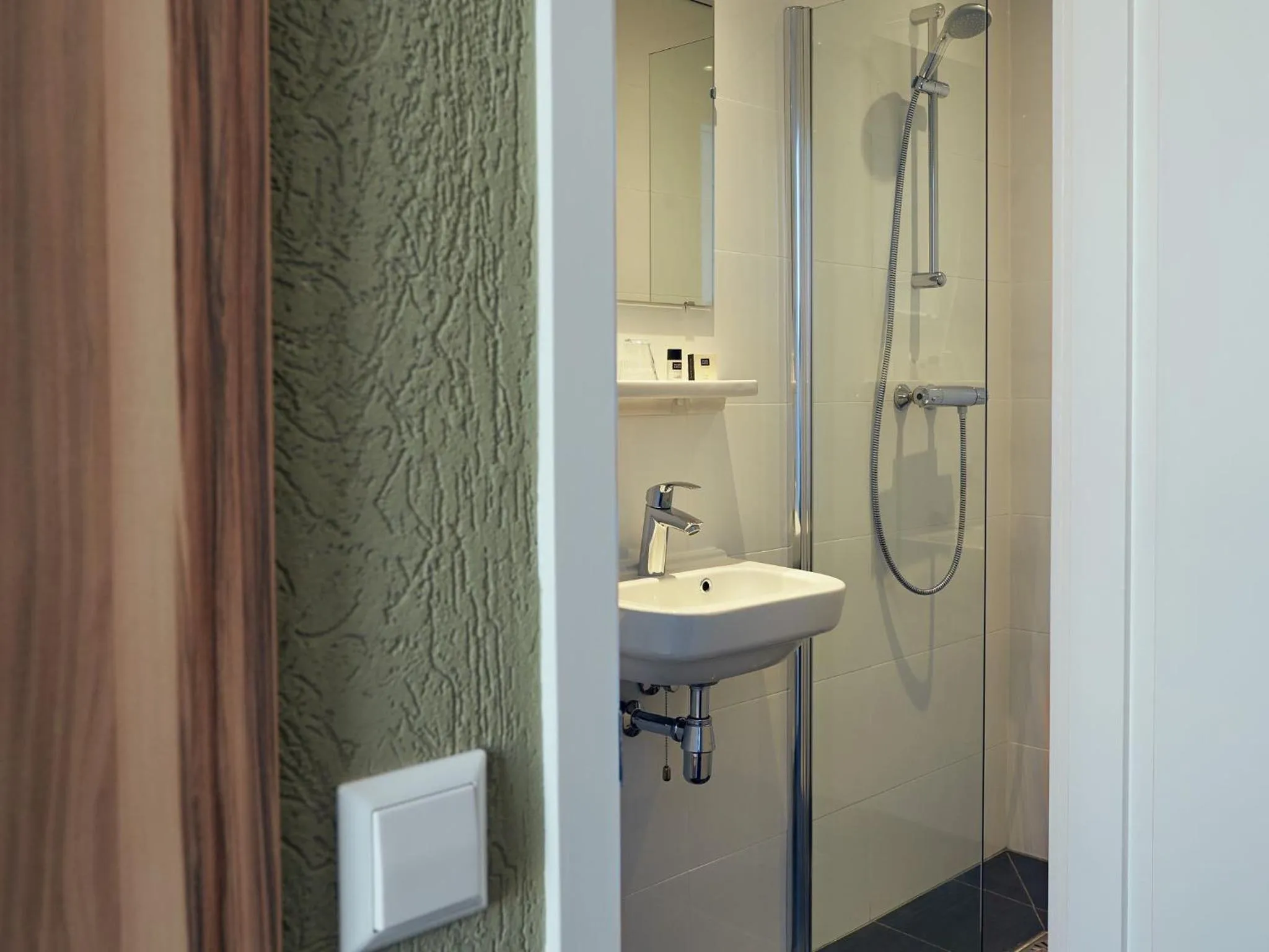 Shower in Hotel Asterisk, a family run hotel