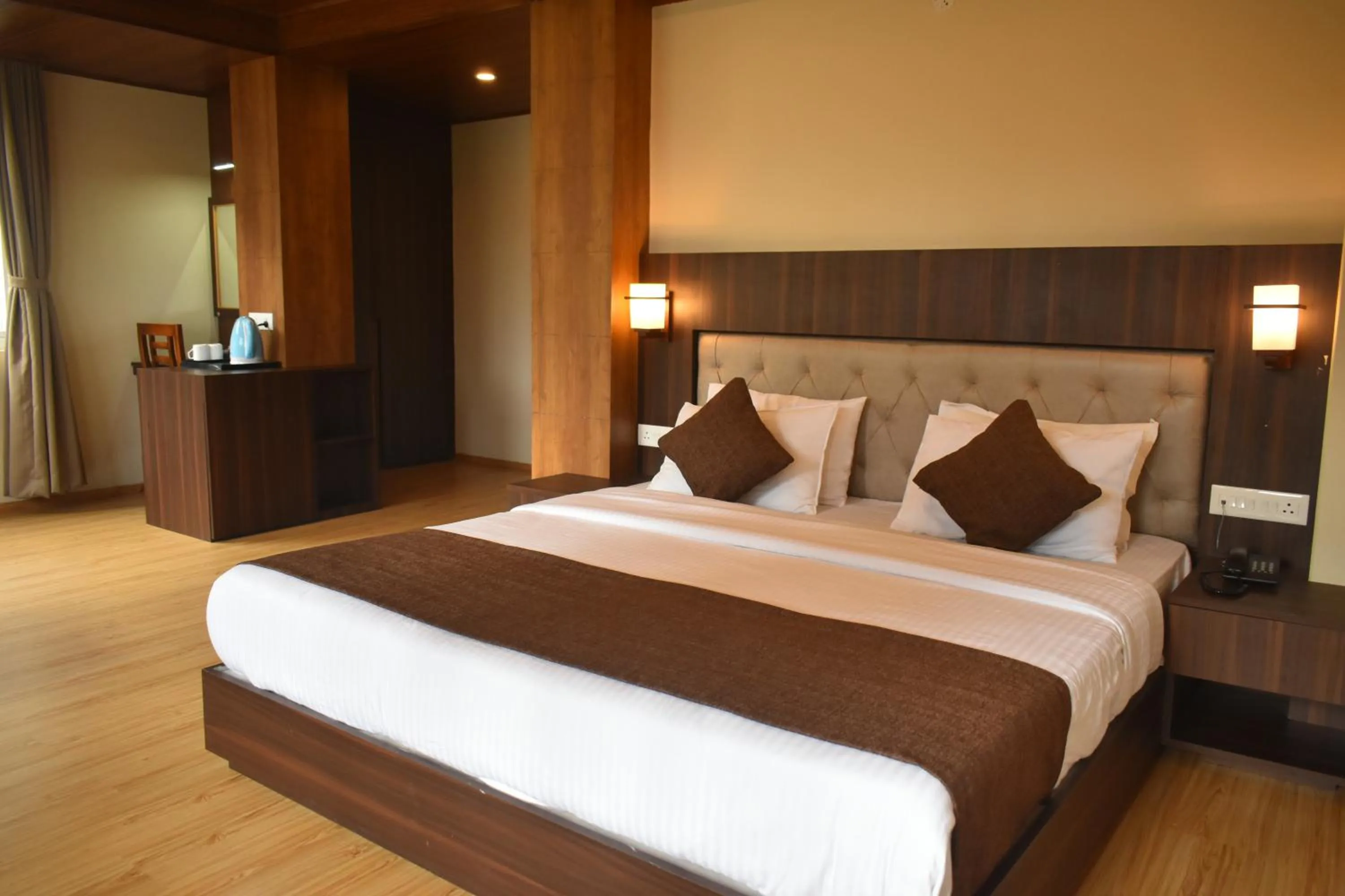 Bed in Keswani Group Tashi Heritage Hotel & Resort
