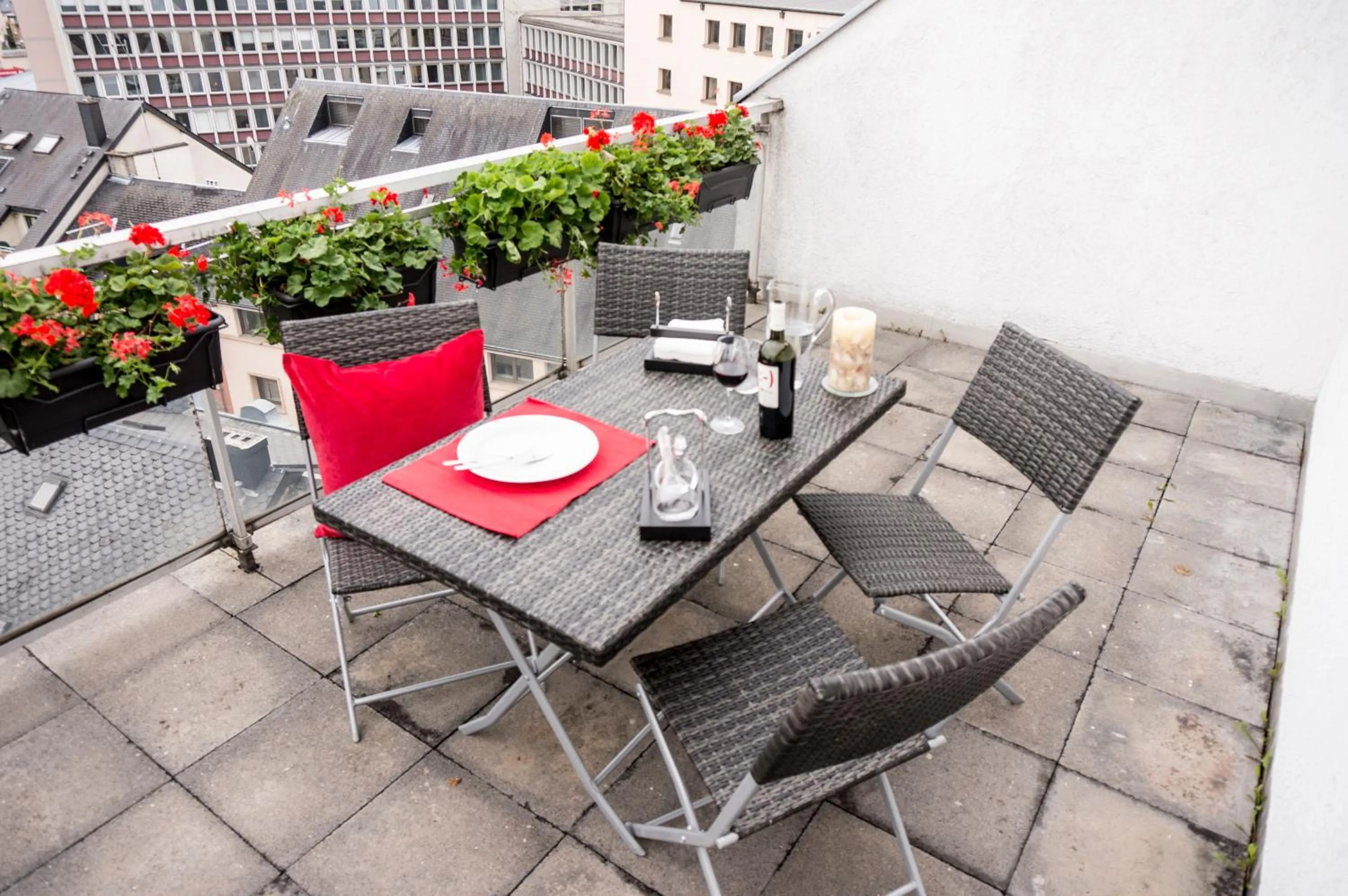 Balcony/Terrace in The Queen Luxury Apartments - Villa Marilyn