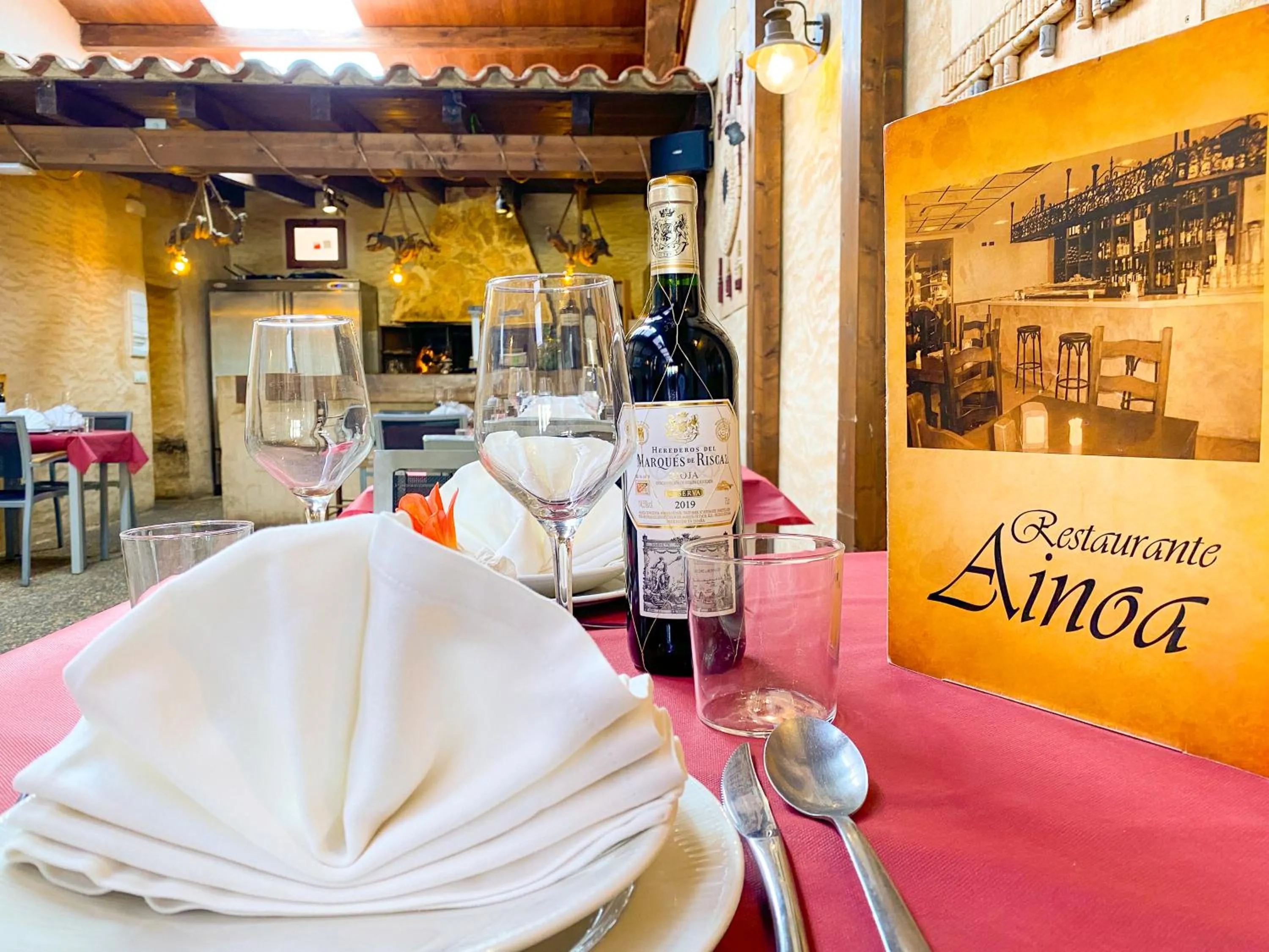 Lounge or bar in Hostal Ainoa