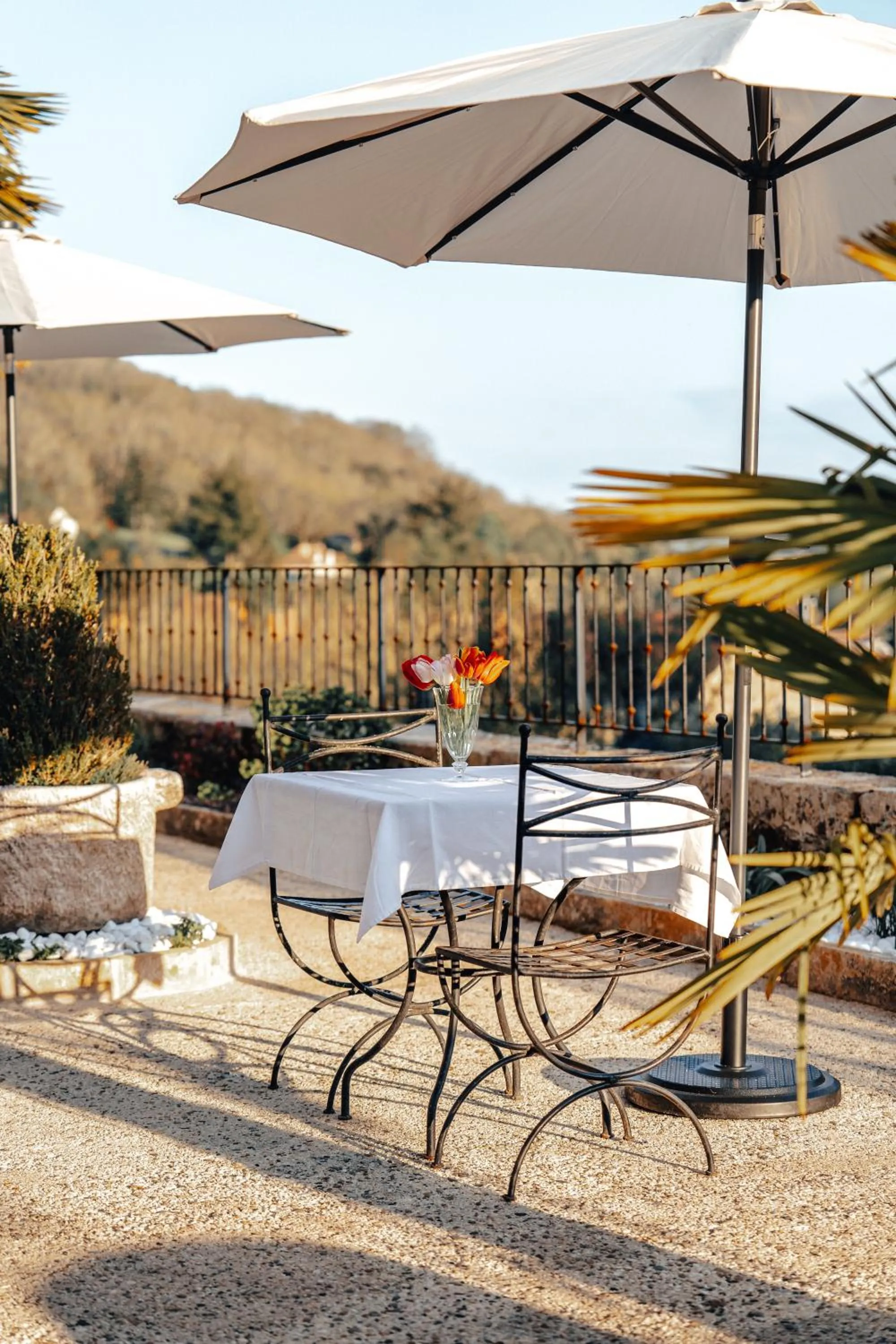 Patio in Hôtel l'Abbaye