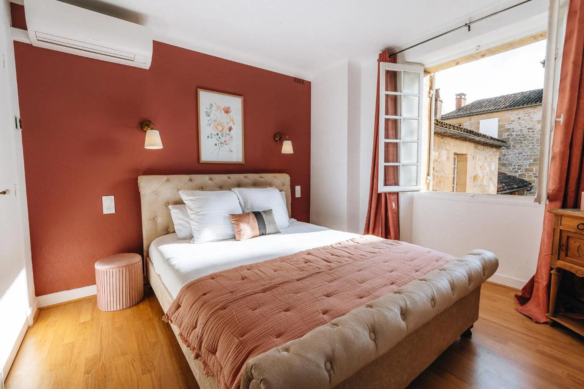 Bed in Hôtel l'Abbaye