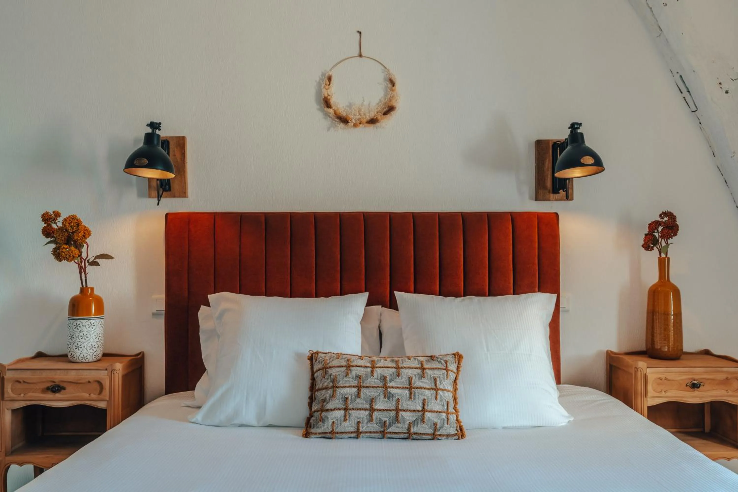 Bedroom, Bed in Hôtel l'Abbaye