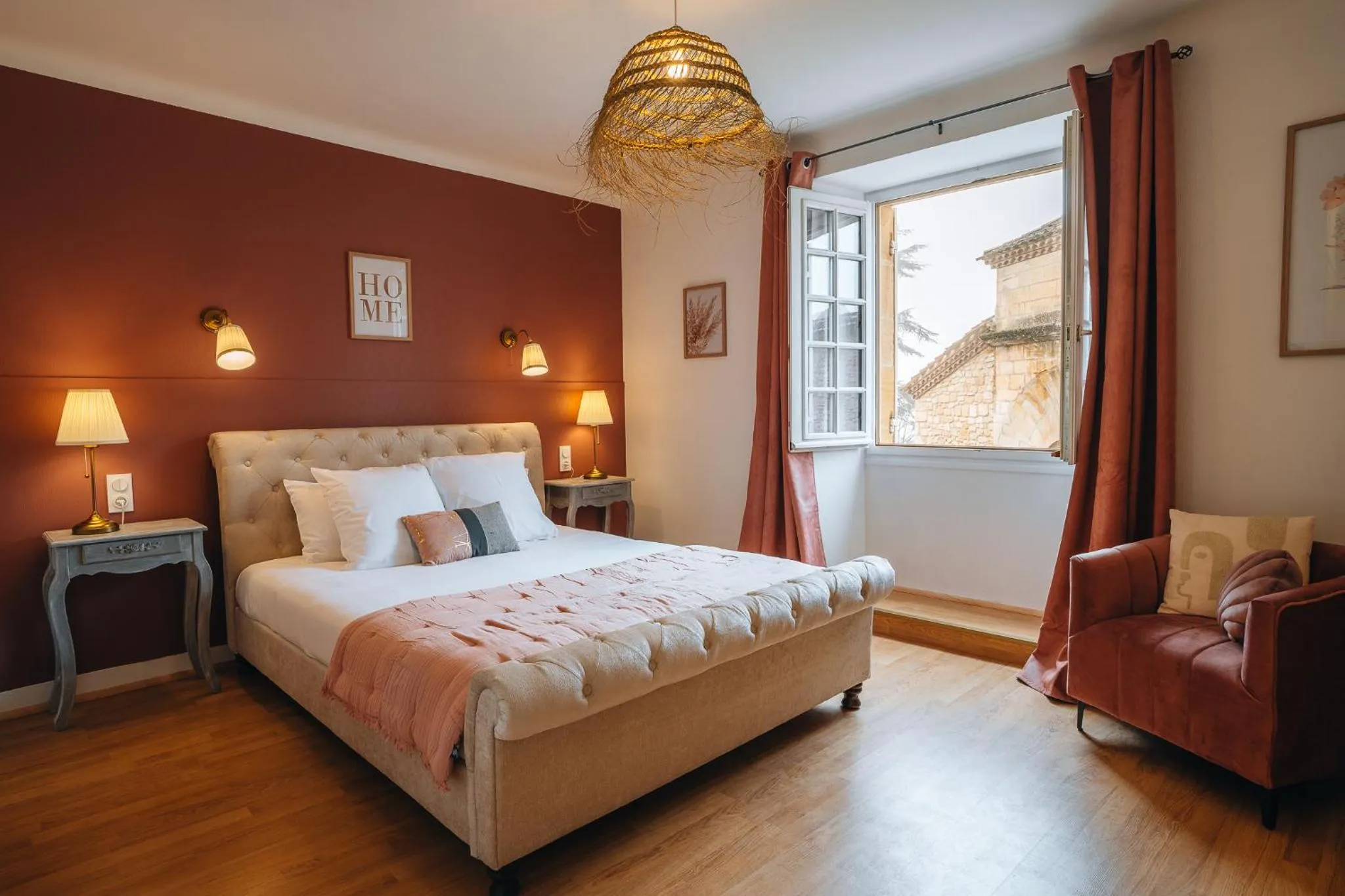 Bed in Hôtel l'Abbaye