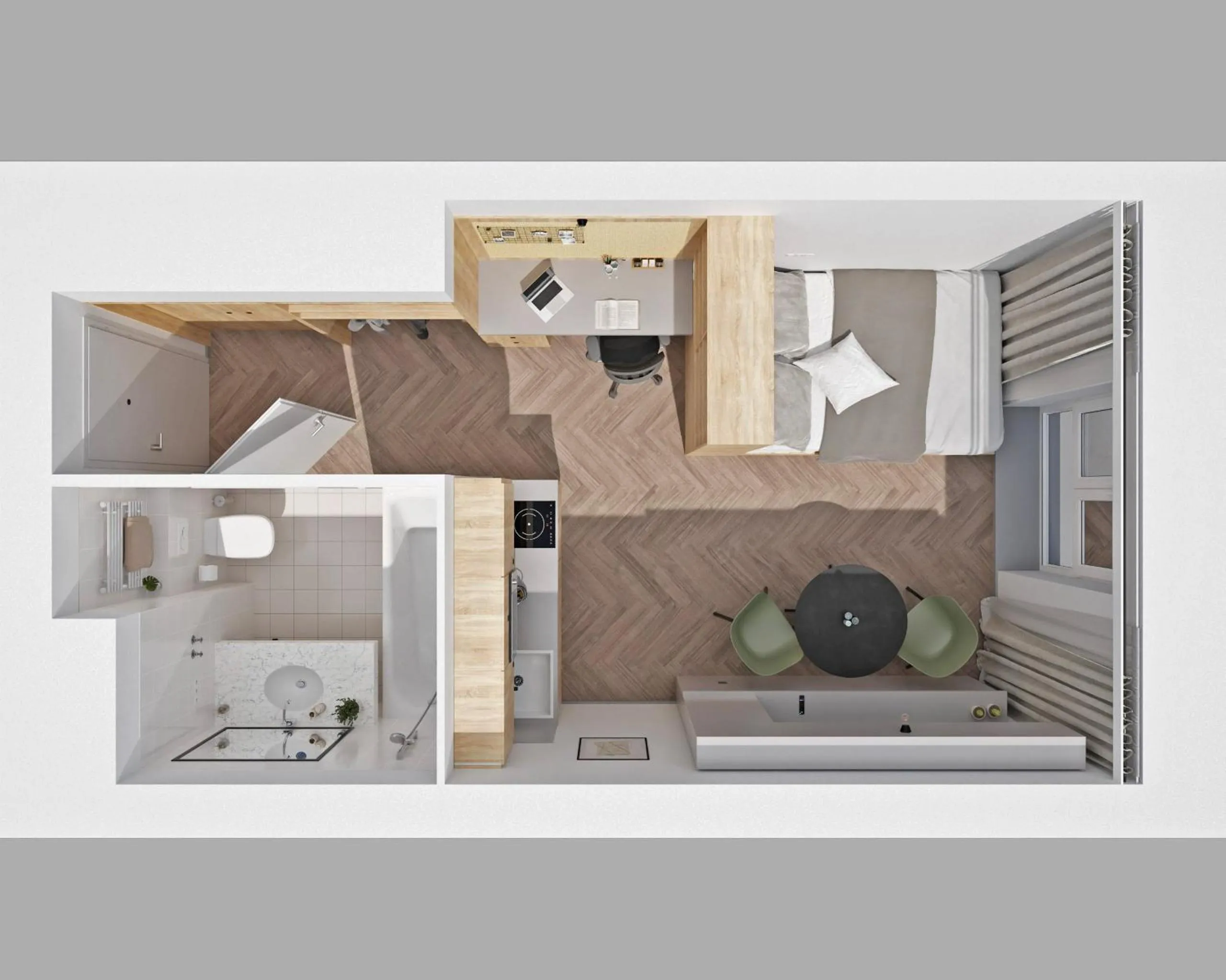 Photo of the whole room in Home and CoLiving Bonn I Aparthotel