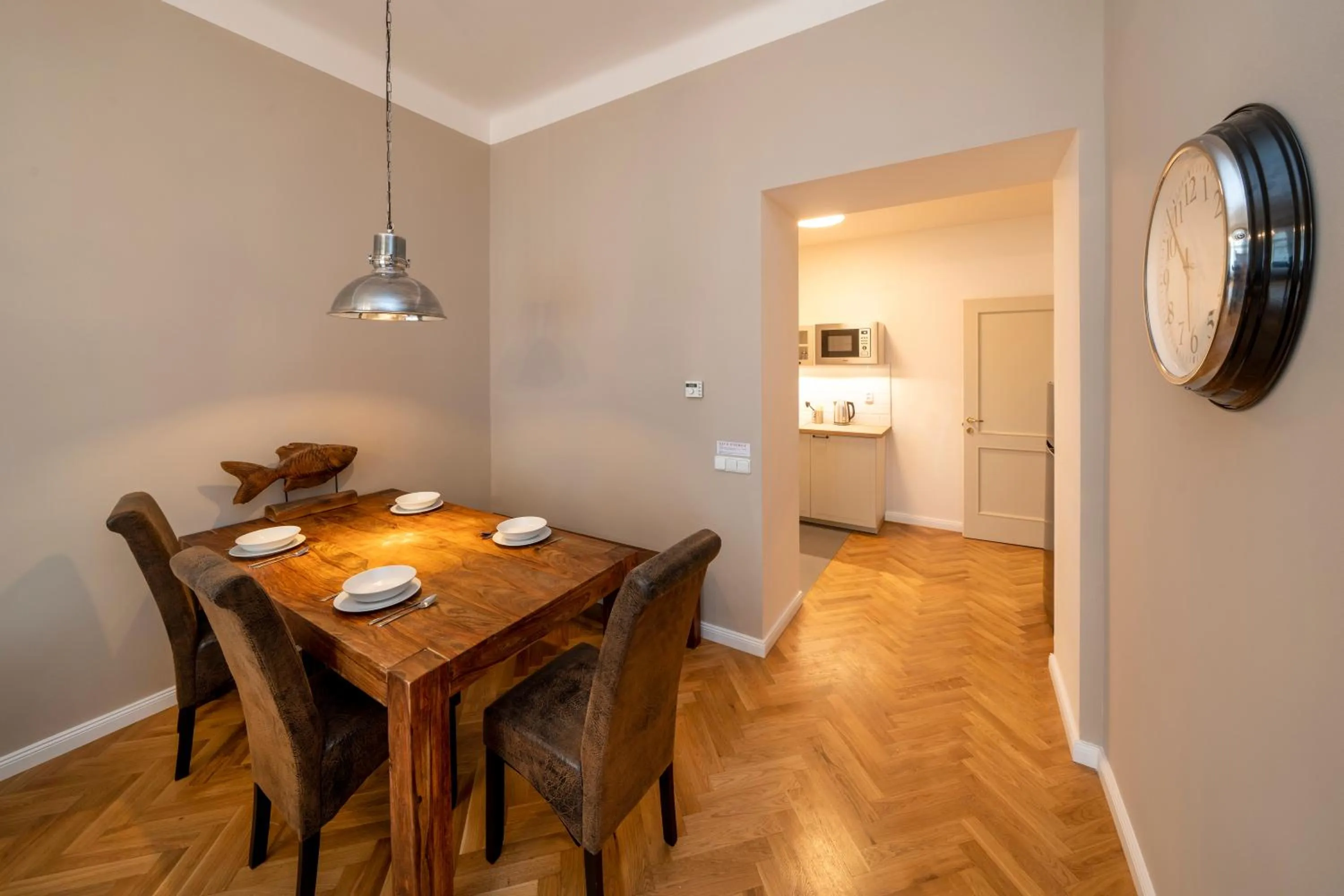 Kitchen or kitchenette in Apart Hotel Zborovska