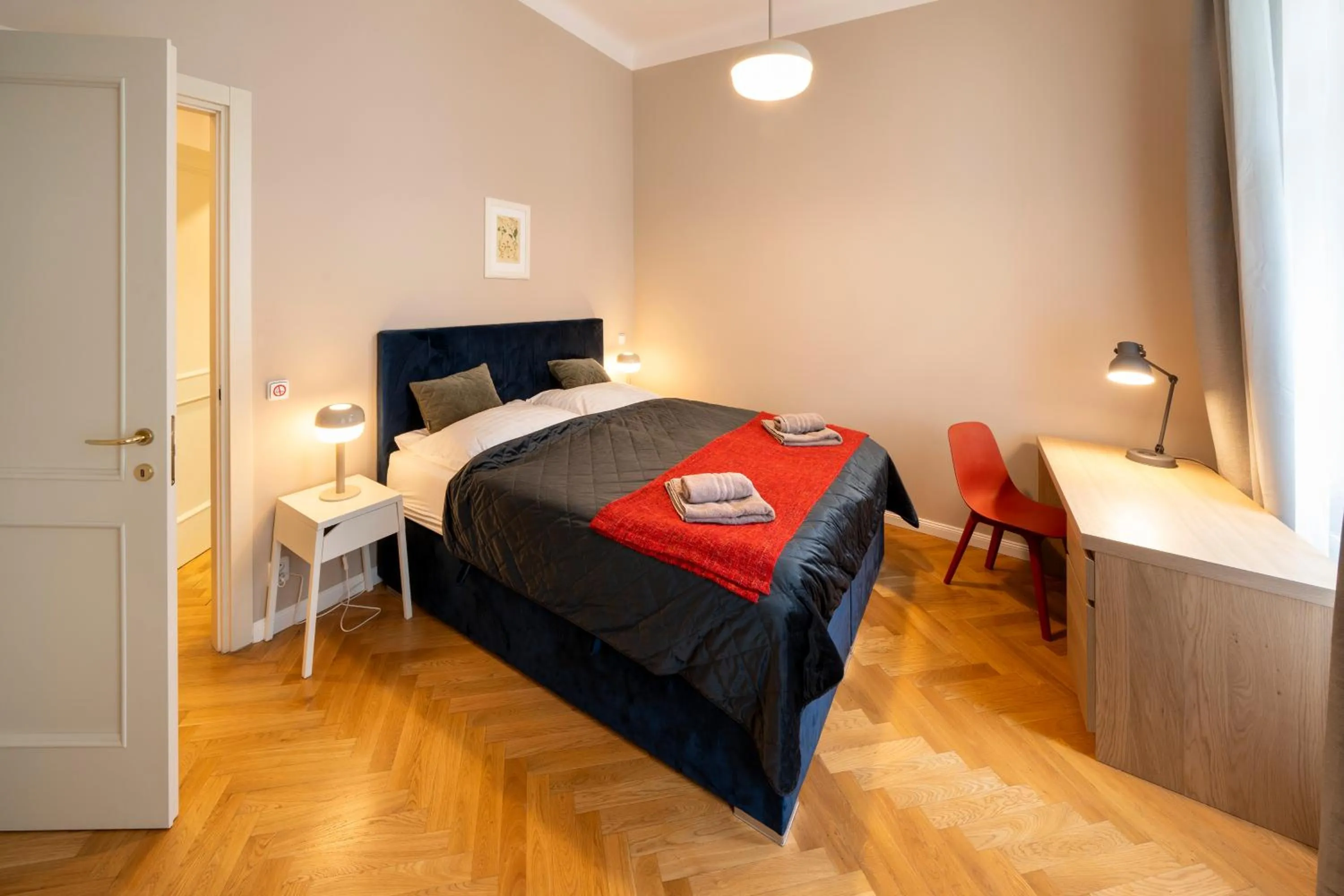 Bedroom, Bed in Apart Hotel Zborovska