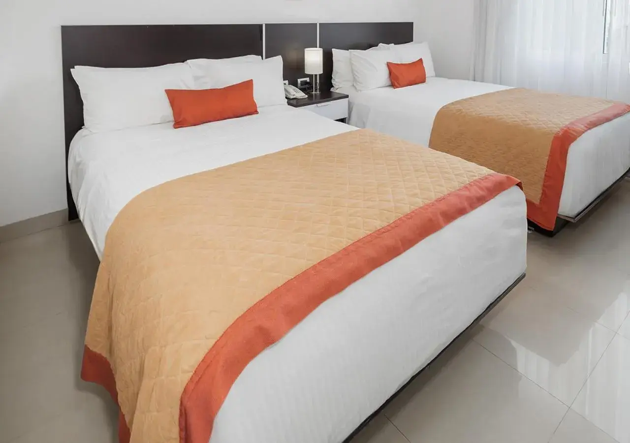 Standard Double Room with Two Double Beds in Hotel México Plaza Irapuato Standard Double Room with Two Double Beds in Hotel México Plaza Irapuato