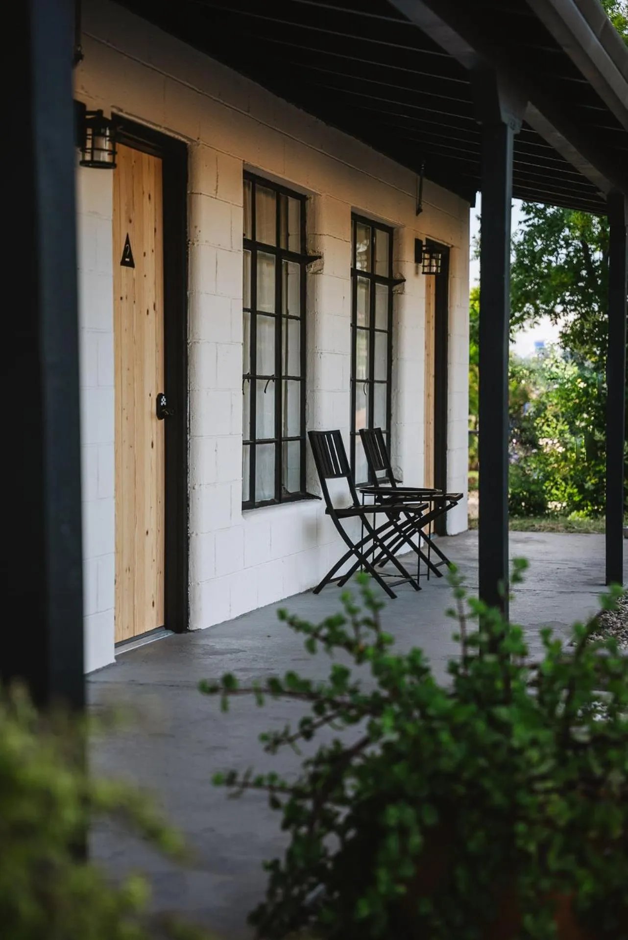 Patio in Triangle Motel