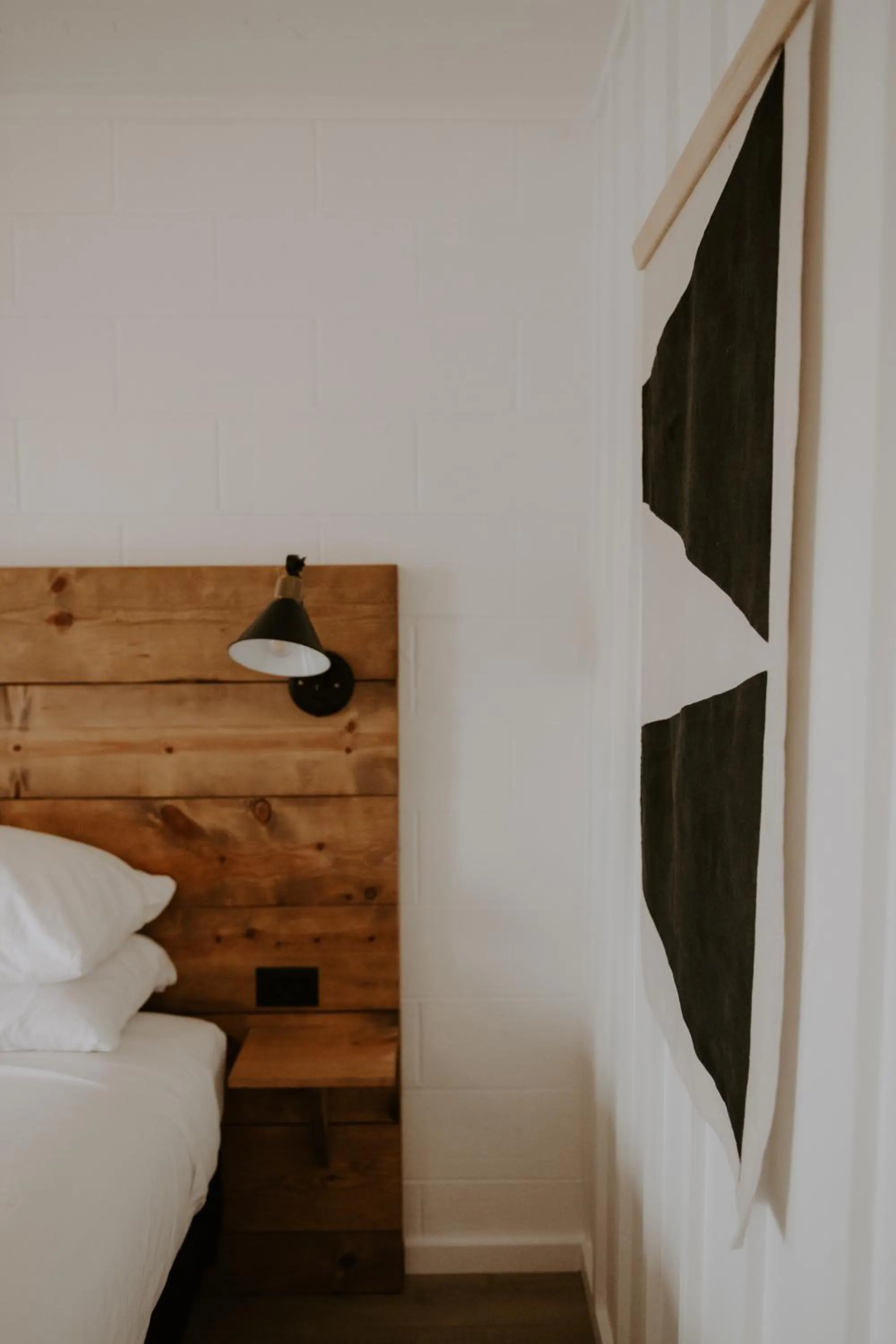 Bed in Triangle Motel