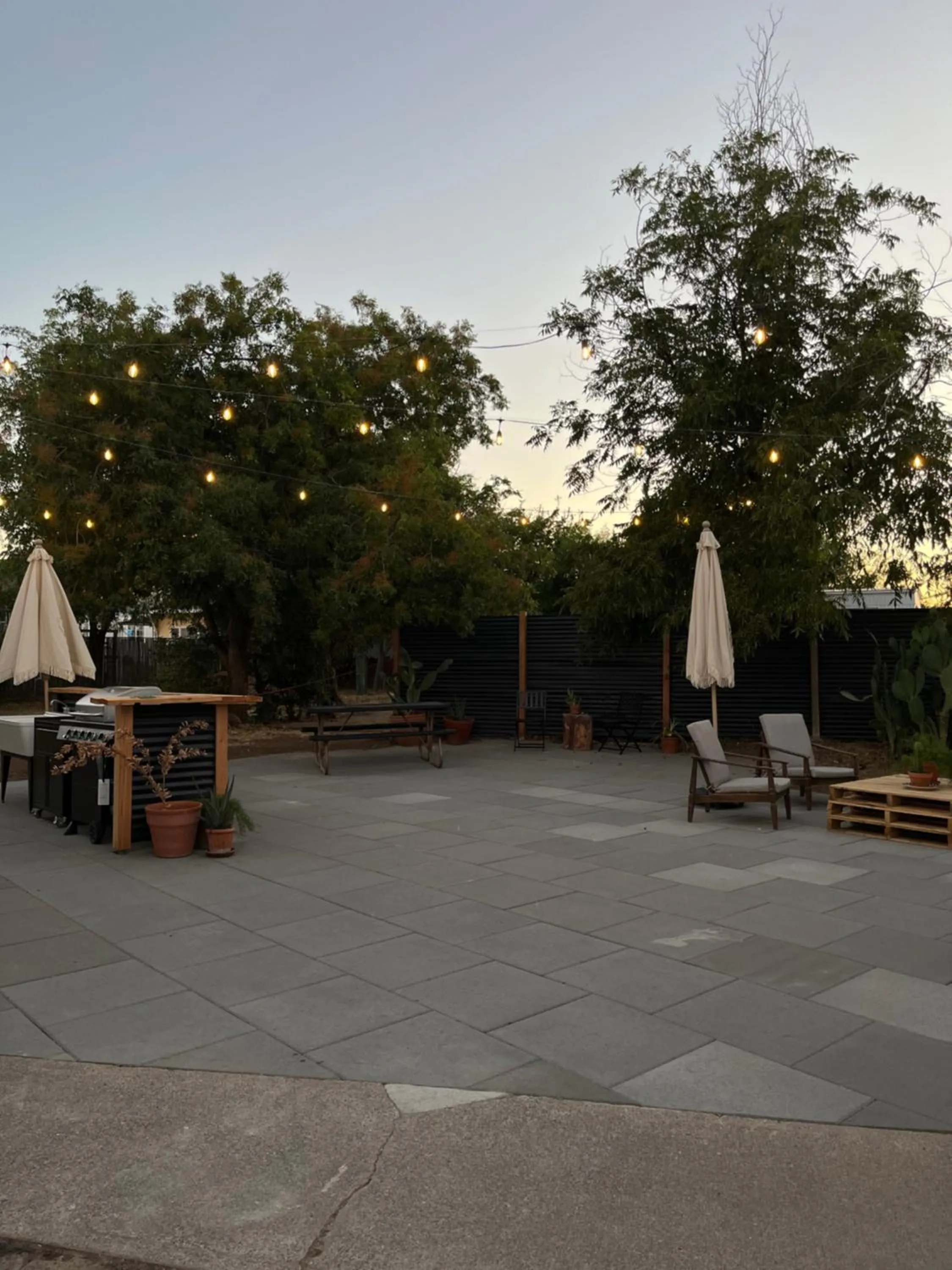 Patio in Triangle Motel