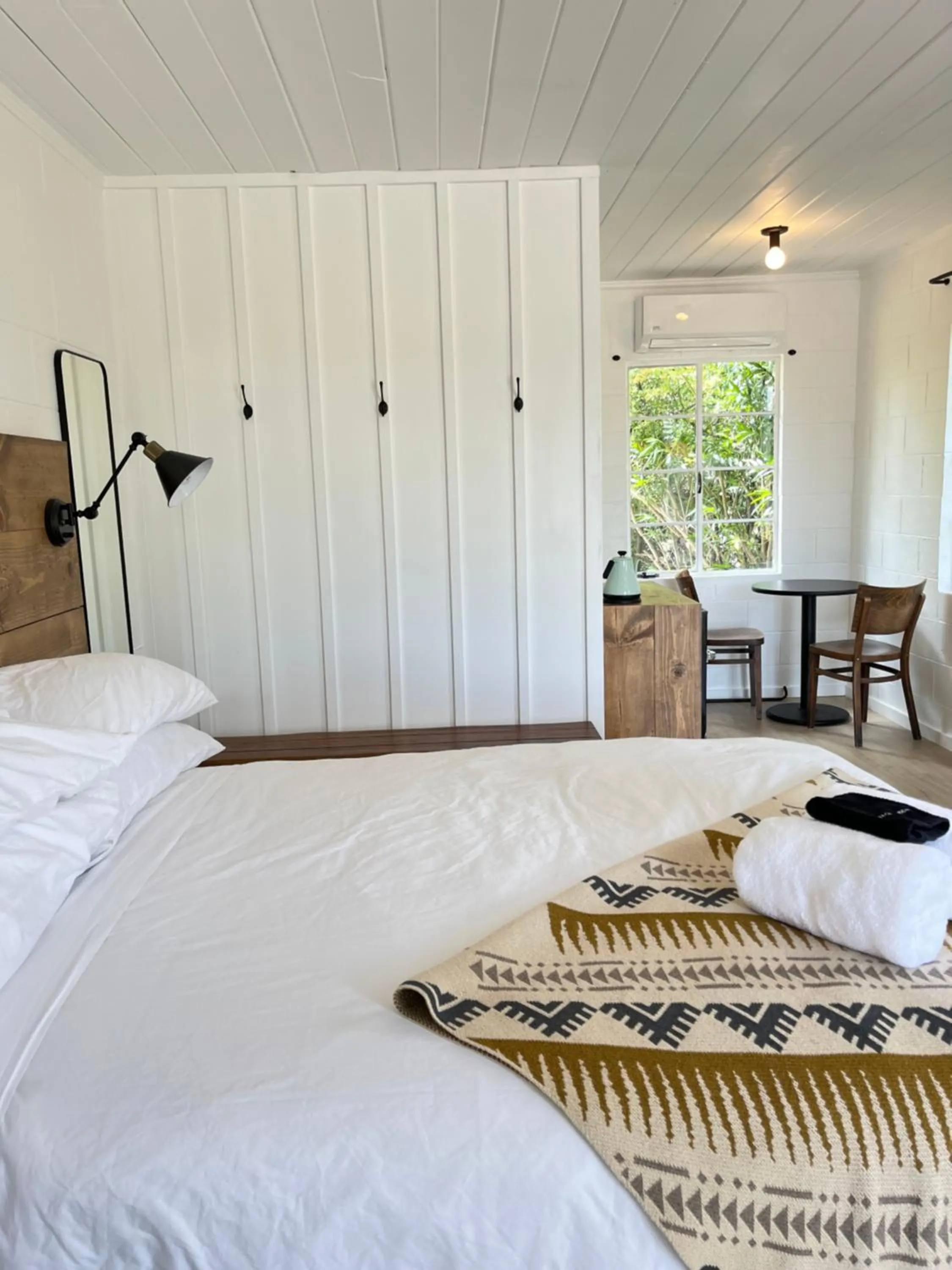 Bed in Triangle Motel