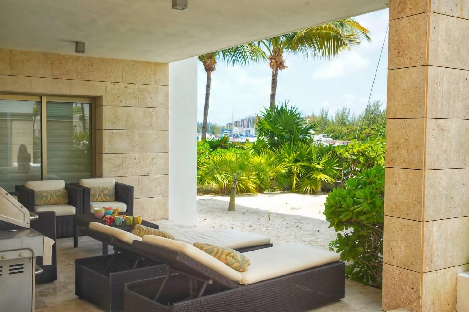 Patio in Departamento exclusivo con playa privada - La Amada, Cancun