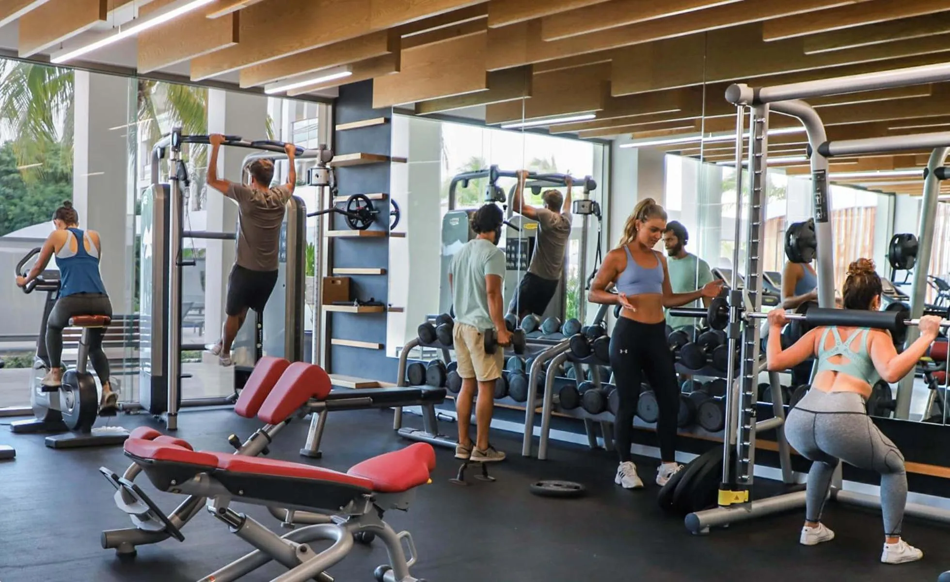 Fitness centre/facilities in Departamento exclusivo con playa privada - La Amada, Cancun