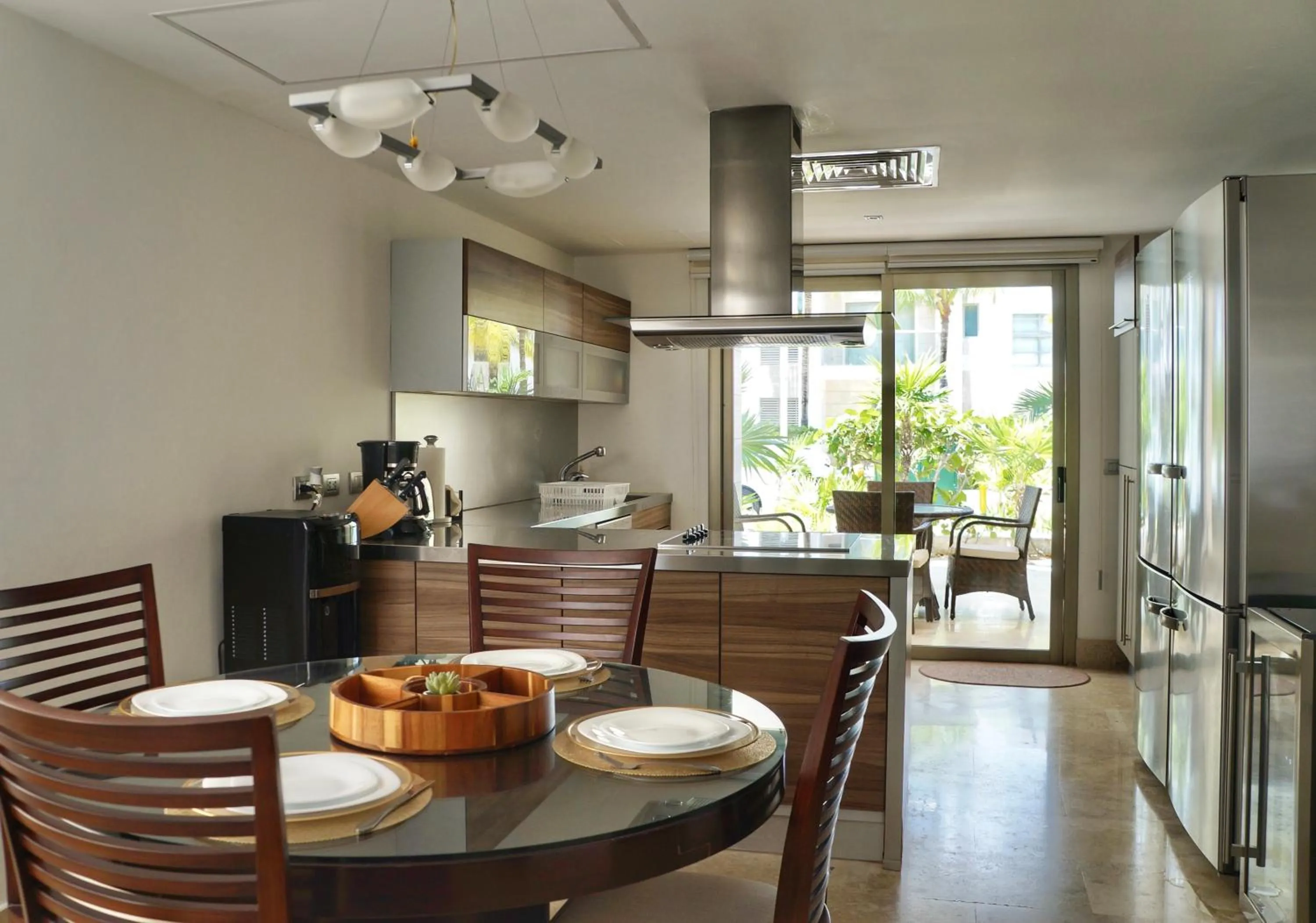 Kitchen or kitchenette in Departamento exclusivo con playa privada - La Amada, Cancun