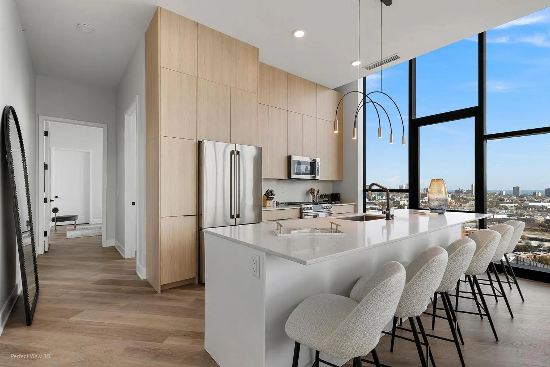 Kitchen or kitchenette in Avenir West Loop Penthouses with Iconic City Views