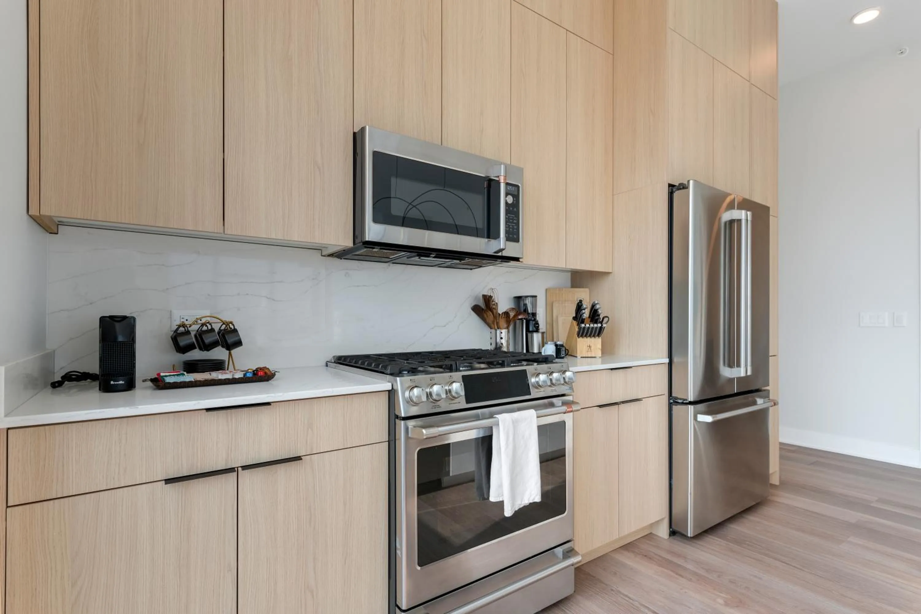 Kitchen or kitchenette in Avenir West Loop Penthouses with Iconic City Views