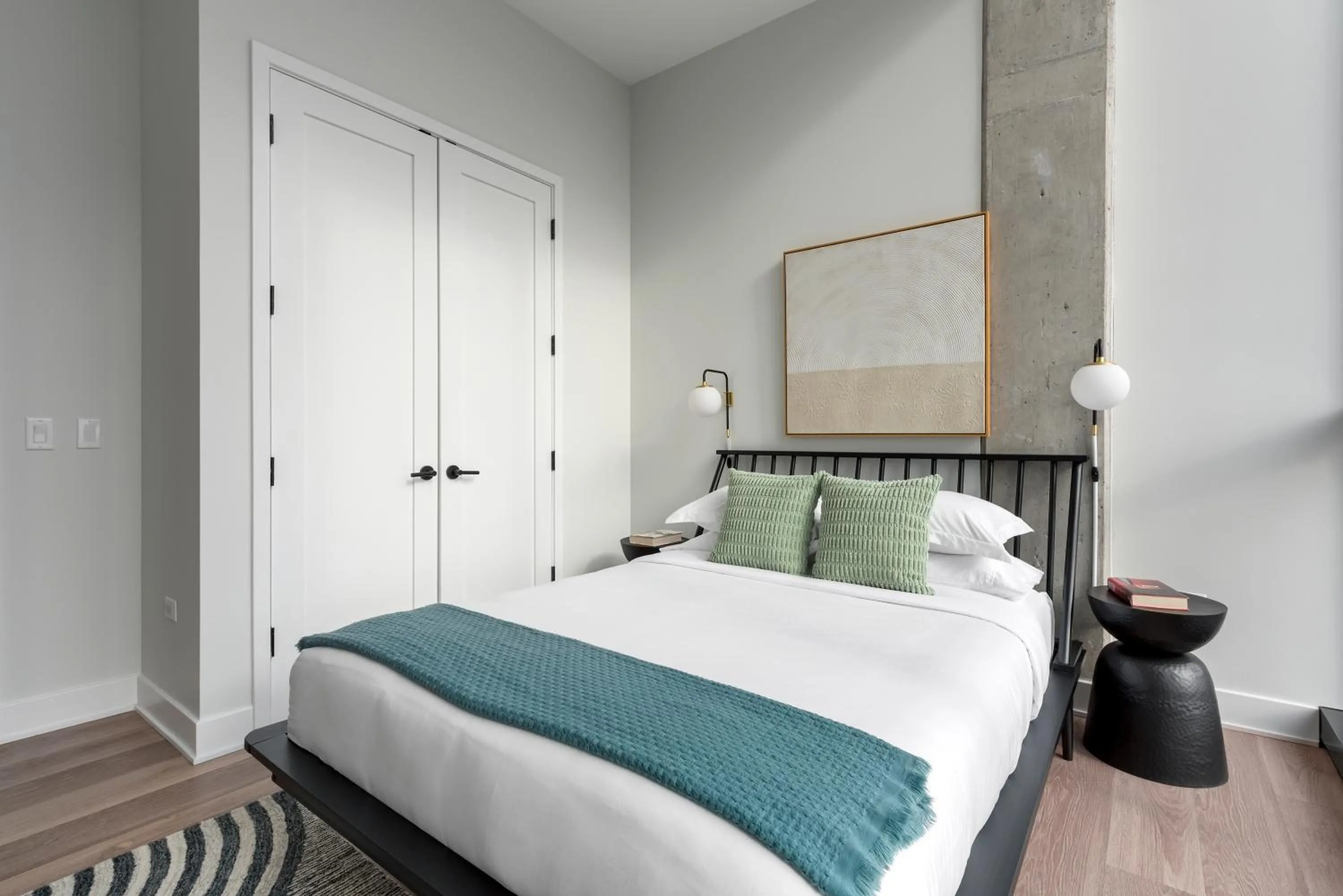 Bed in Avenir West Loop Penthouses with Iconic City Views