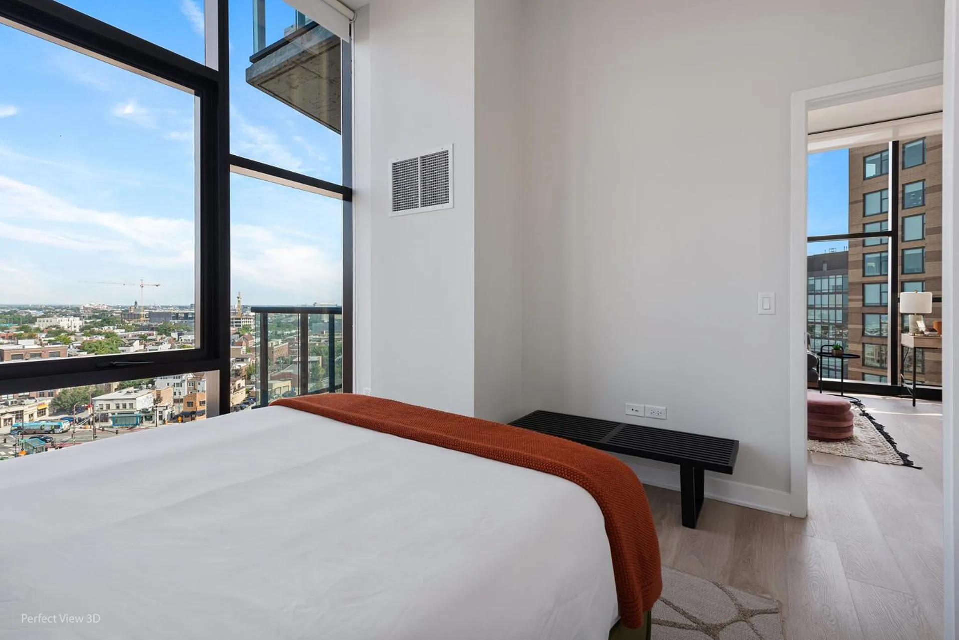 Bed in Avenir West Loop Penthouses with Iconic City Views