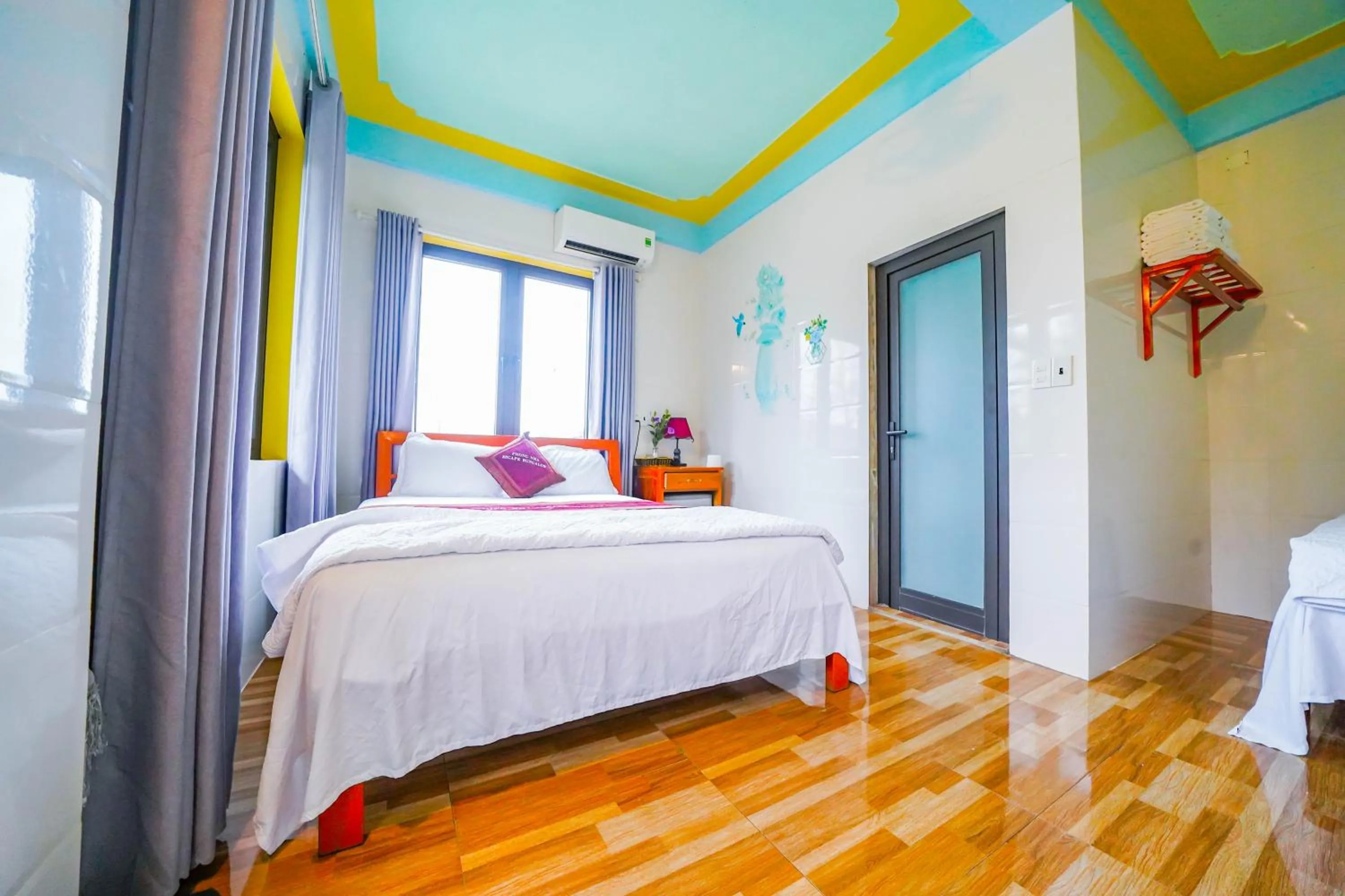 Bed in Phong Nha Escape Bungalow