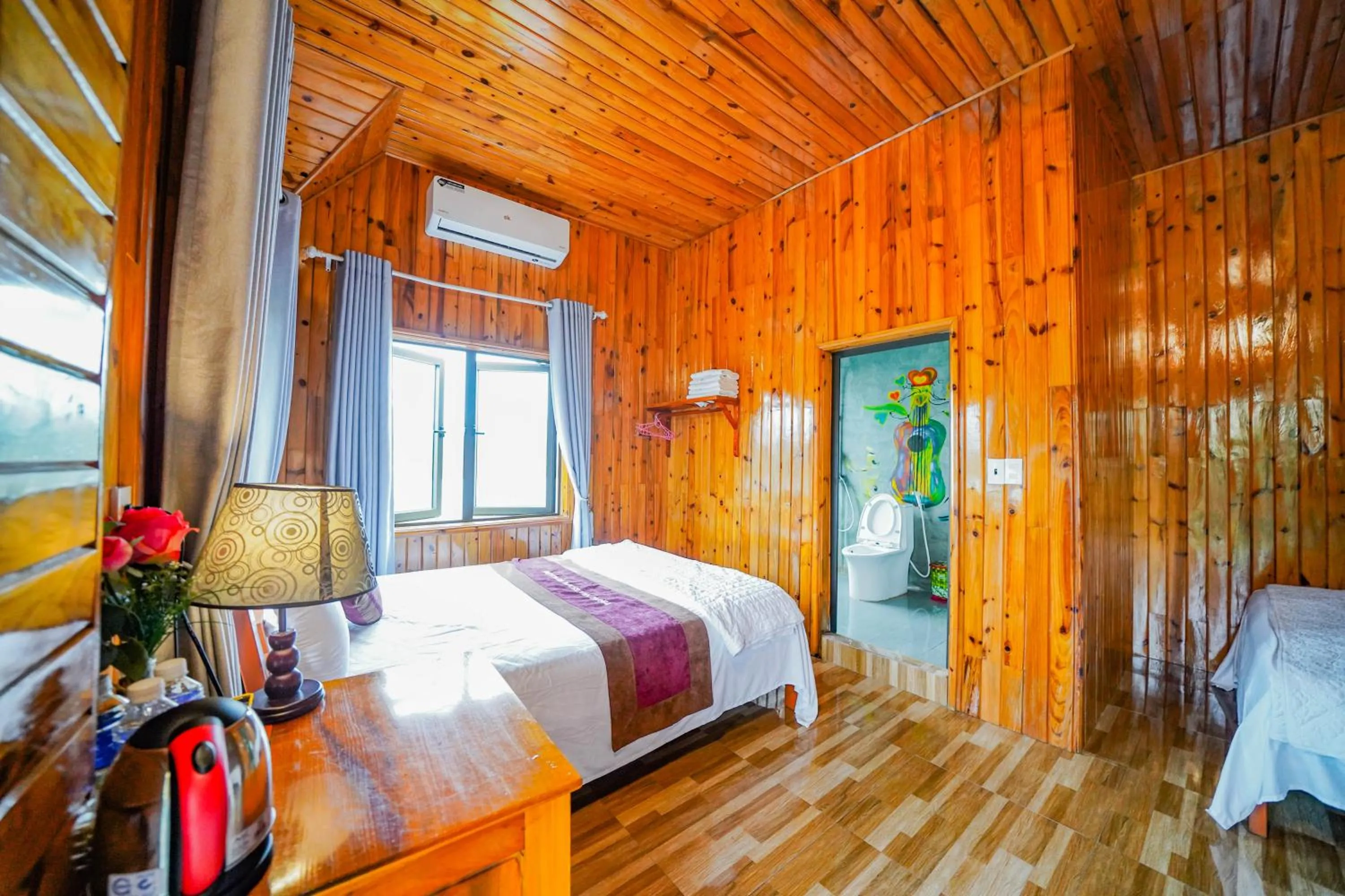 Bed in Phong Nha Escape Bungalow