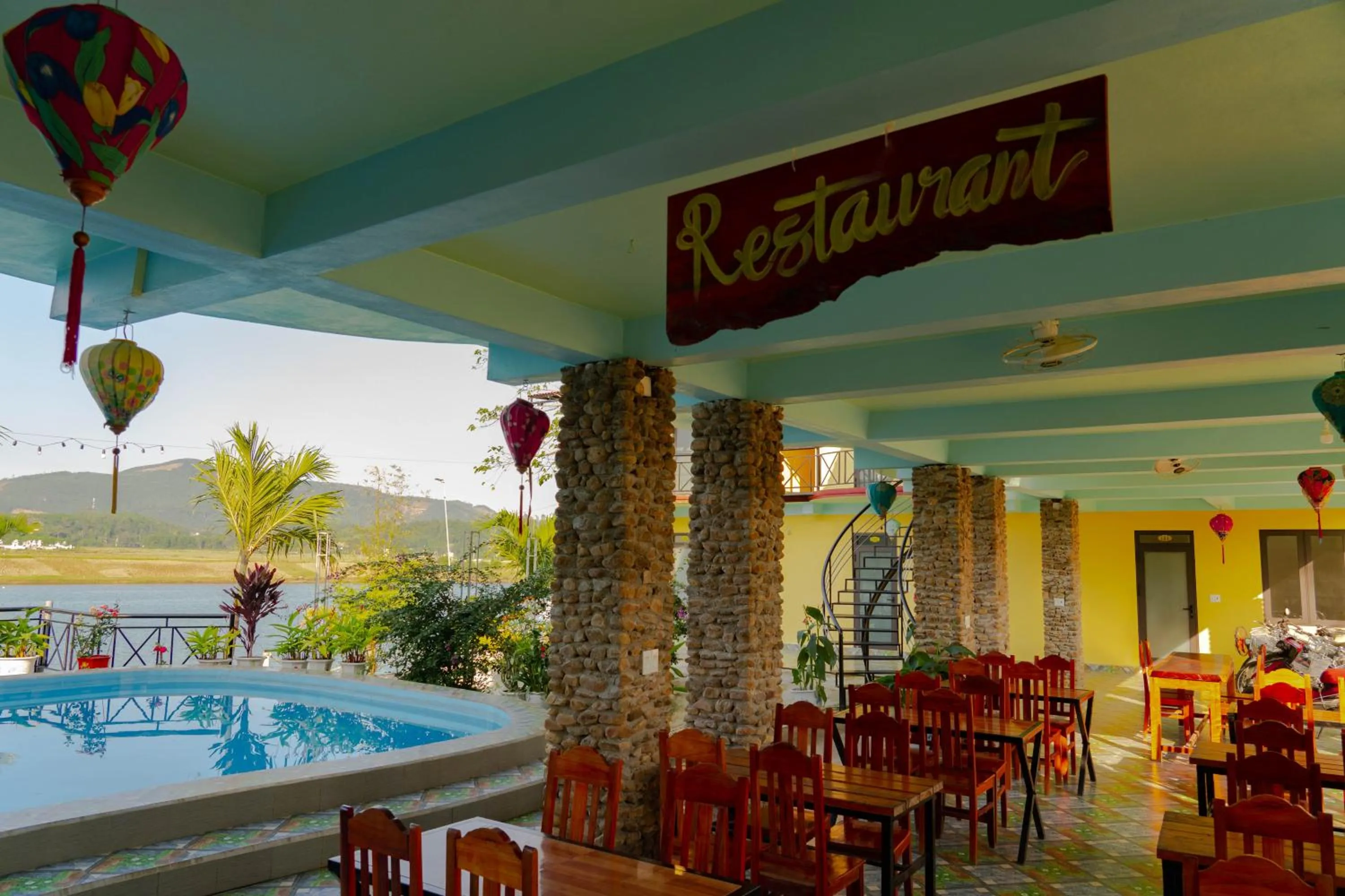 Swimming pool in Phong Nha Escape Bungalow