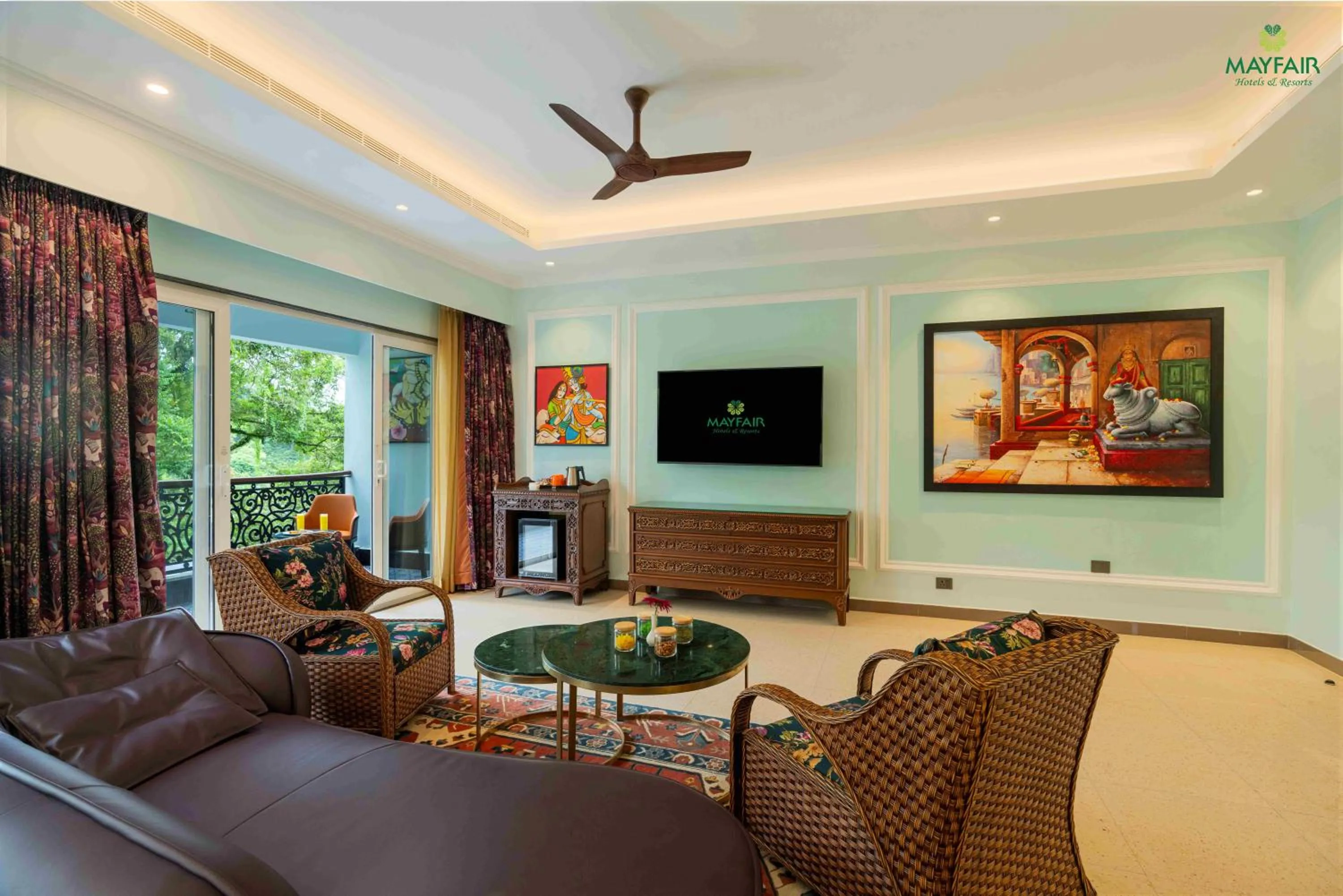 Living room in Mayfair Spring Valley Resort Guwahati