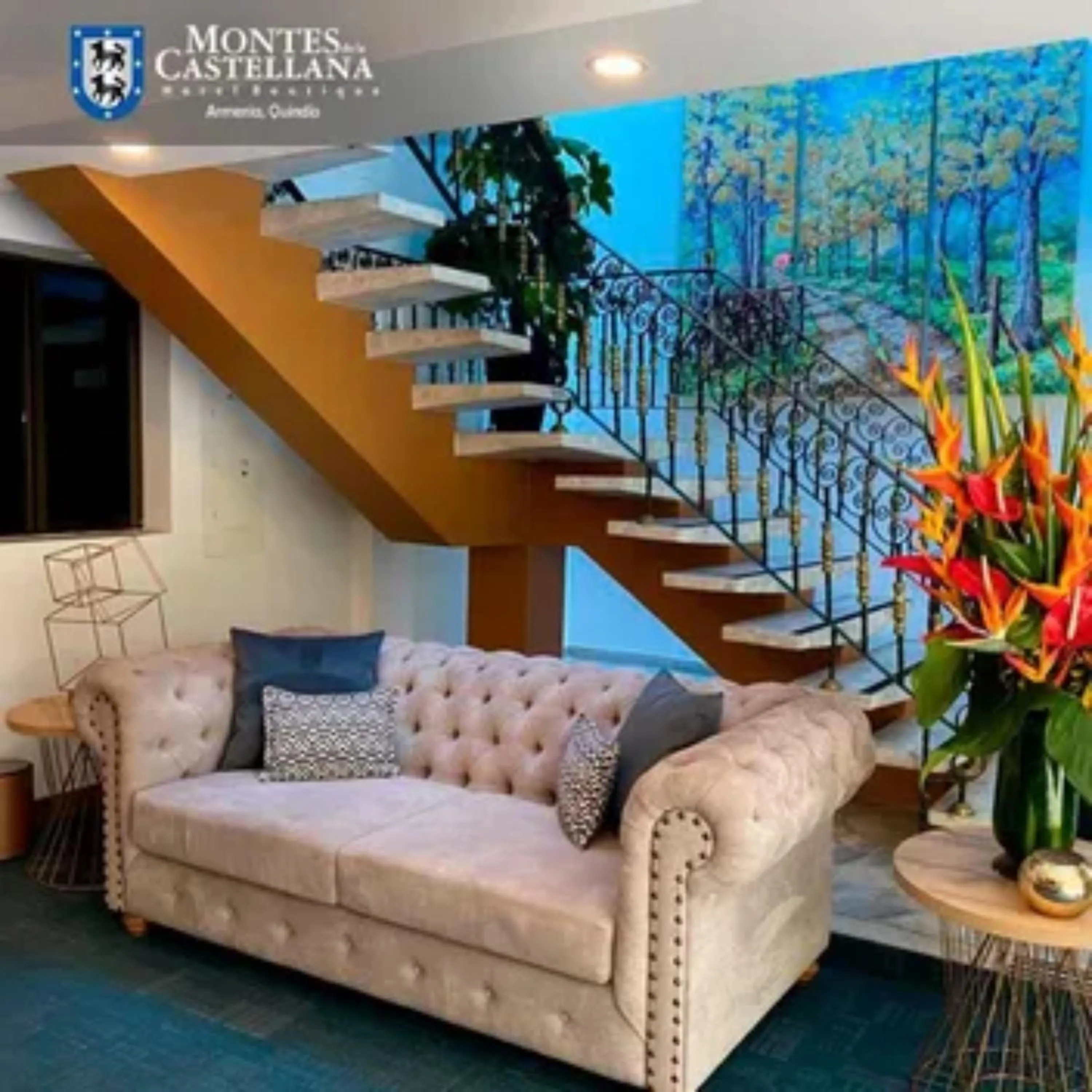 Lobby or reception in Hotel Montes De La Castellana